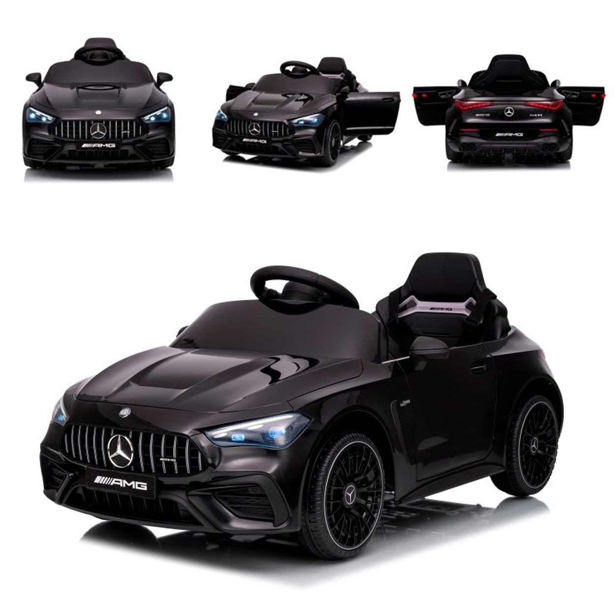 Chipolino Elektro-Kinderauto Elektroauto Mercedes AMG CLE53, Belastbarkeit 30 kg, Fernbedienung Stoßdämpfer LED