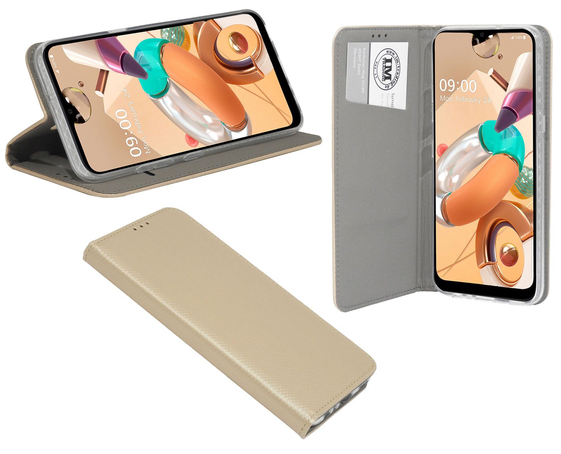 Handyhülle Buch Tasche "Smart" kompatibel mit LG