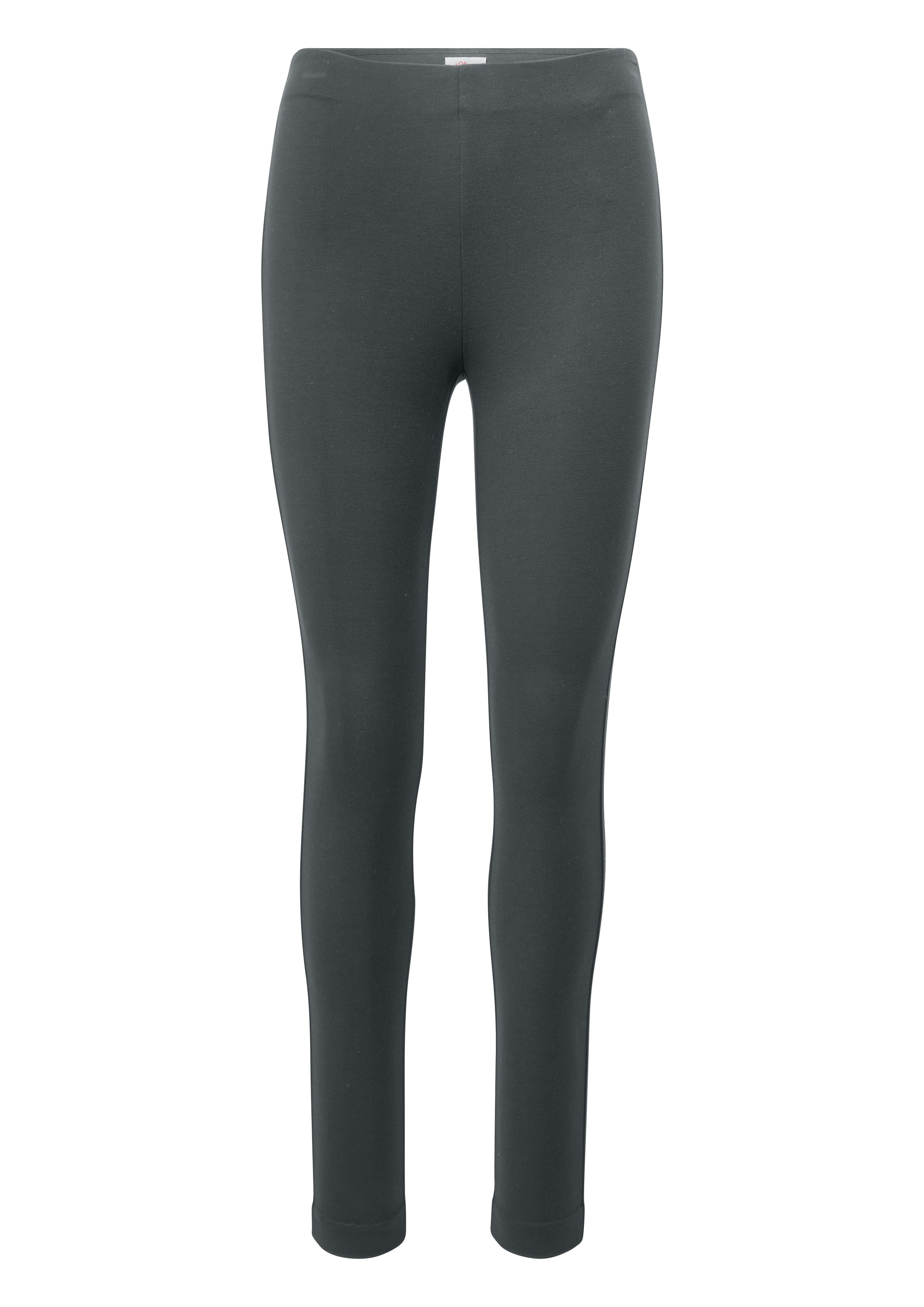 mit Schnittform Leggings knöchellanger s.Oliver green