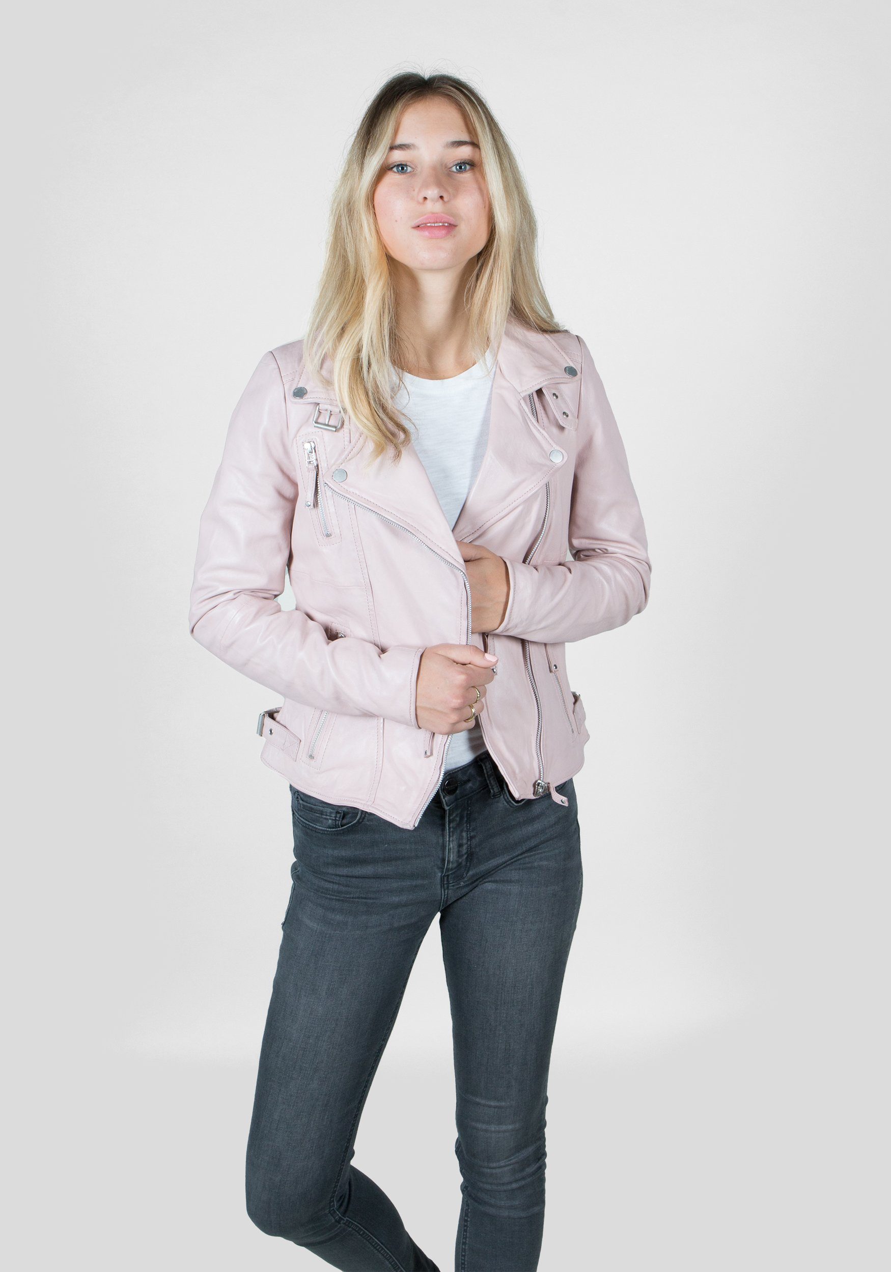 Freaky Lederjacke Biker rosa Princess Nation