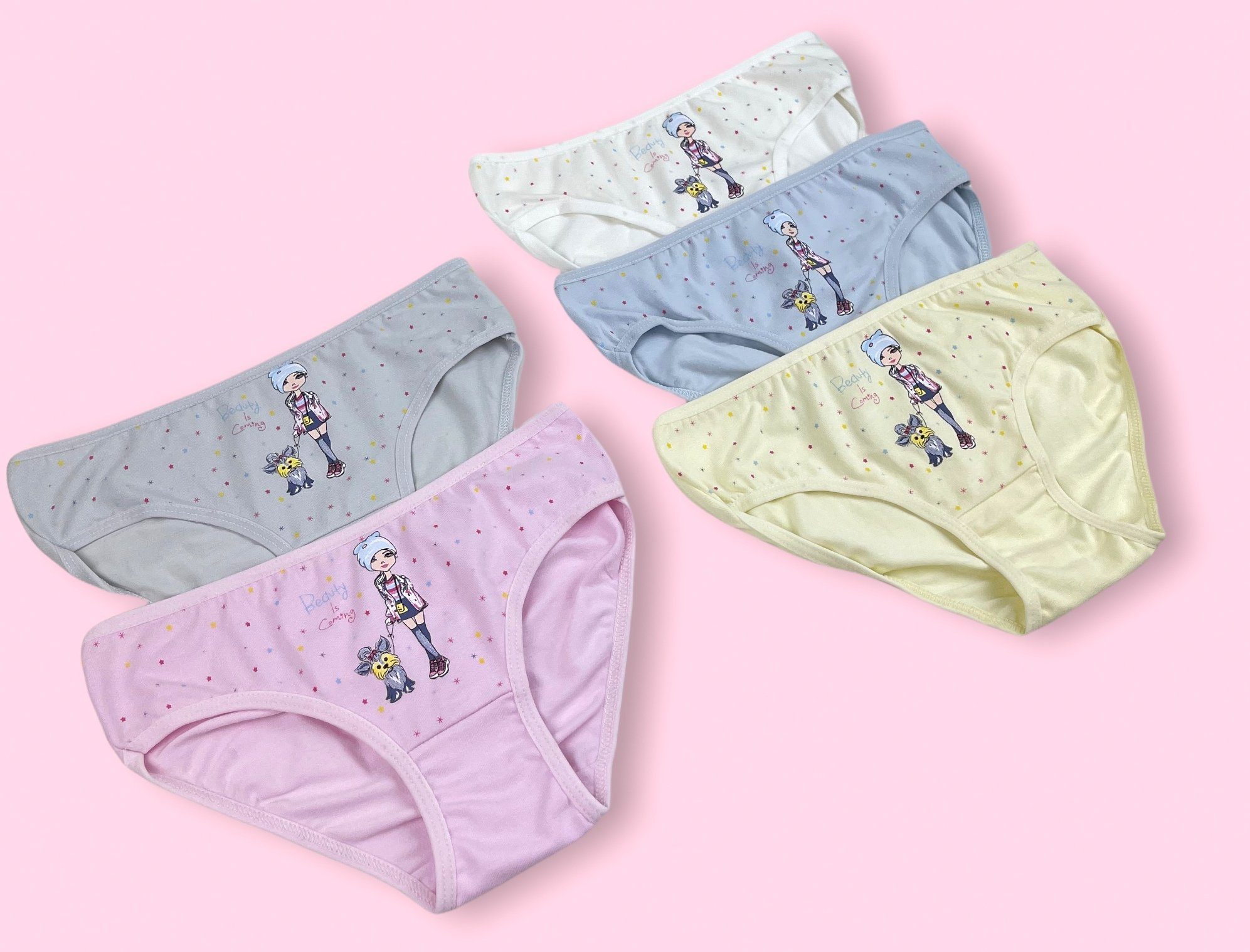 LOREZA Slip 10 Mädchen Kinder 92-170 Unterhosen Baumwolle Unterwäsche Slips 10-St) (Spar-Packung