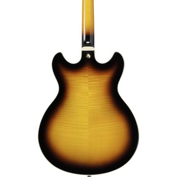Ibanez Halbakustik-Gitarre, Halb-Akustik Gitarren, Semi Hollow-Modelle, Artcore Expressionist AS93FM-AYS Antique Yellow Sunburst -