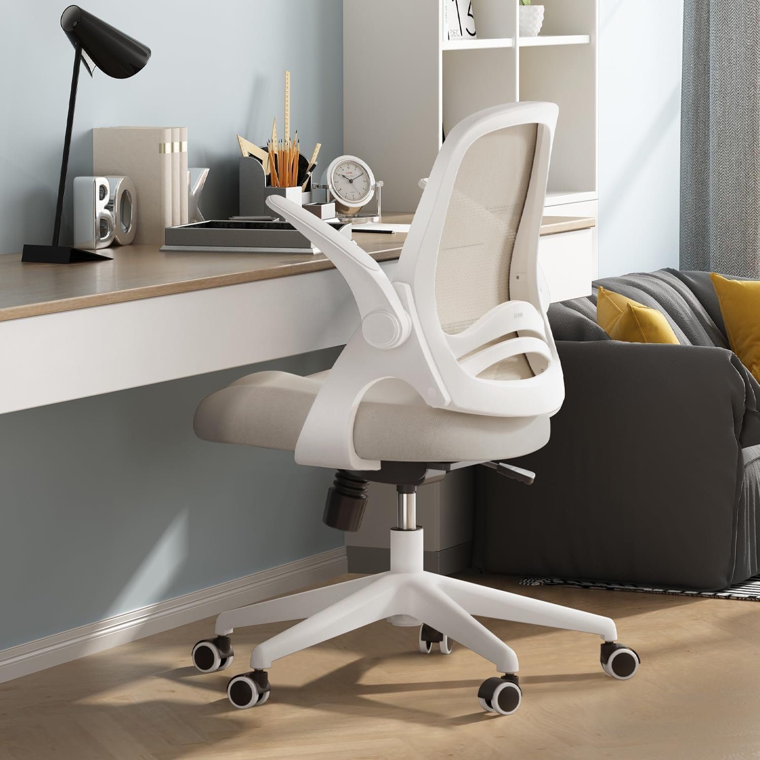 Hbada Bürostuhl (Bürostuhl ergonomisch: Schreibtischstuhl mit verstellbarem Sitz), Bürostuhl Ergonomischer Schreibtischstuhl Arbeitsstuhl Drehstuhl