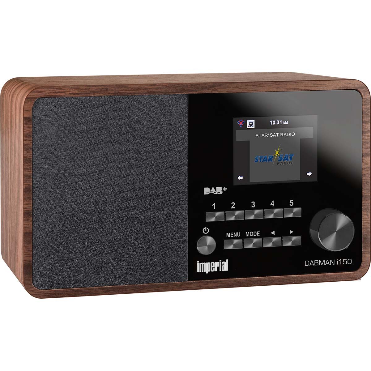 IMPERIAL by TELESTAR DABMAN i150 Kompaktes Hybridradio DAB+ / FM / Internet Holzoptik Radio