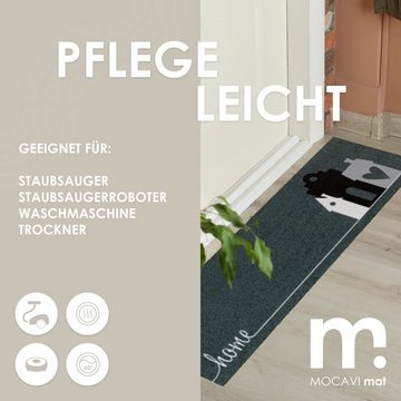 Fußmatte Schuhparkplatz hygge home anthrazit waschbar, MOCAVI, Läufer, Höhe: 300 mm