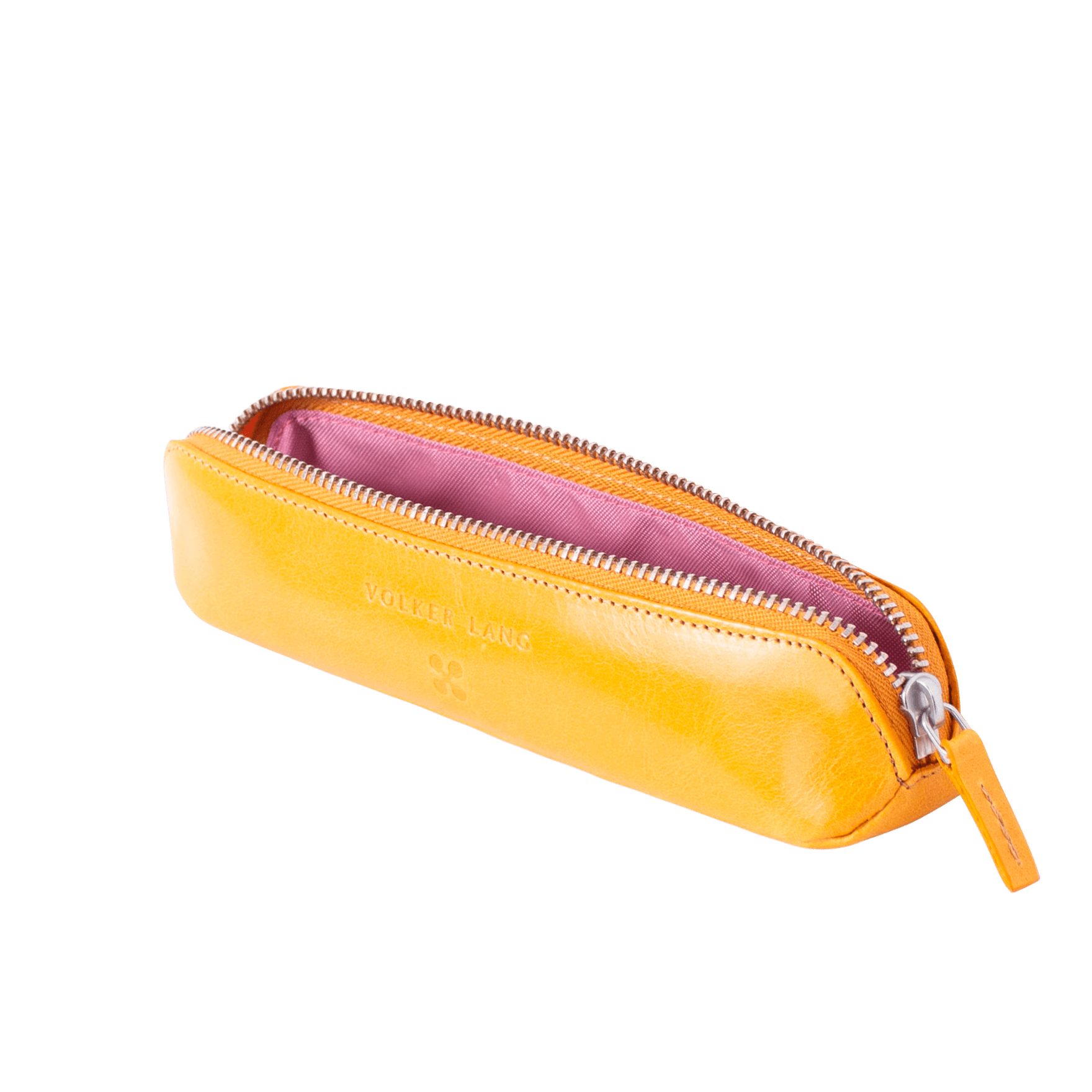 VOLKER LANG Federmäppchen TRAÇAGE, NC4 - Schmales Vintage-Leder Etui für Schreibwaren