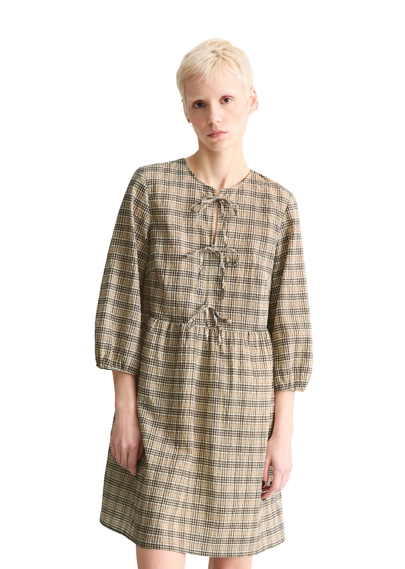 Marc O'Polo DENIM Minikleid aus Baumwolle-Mix