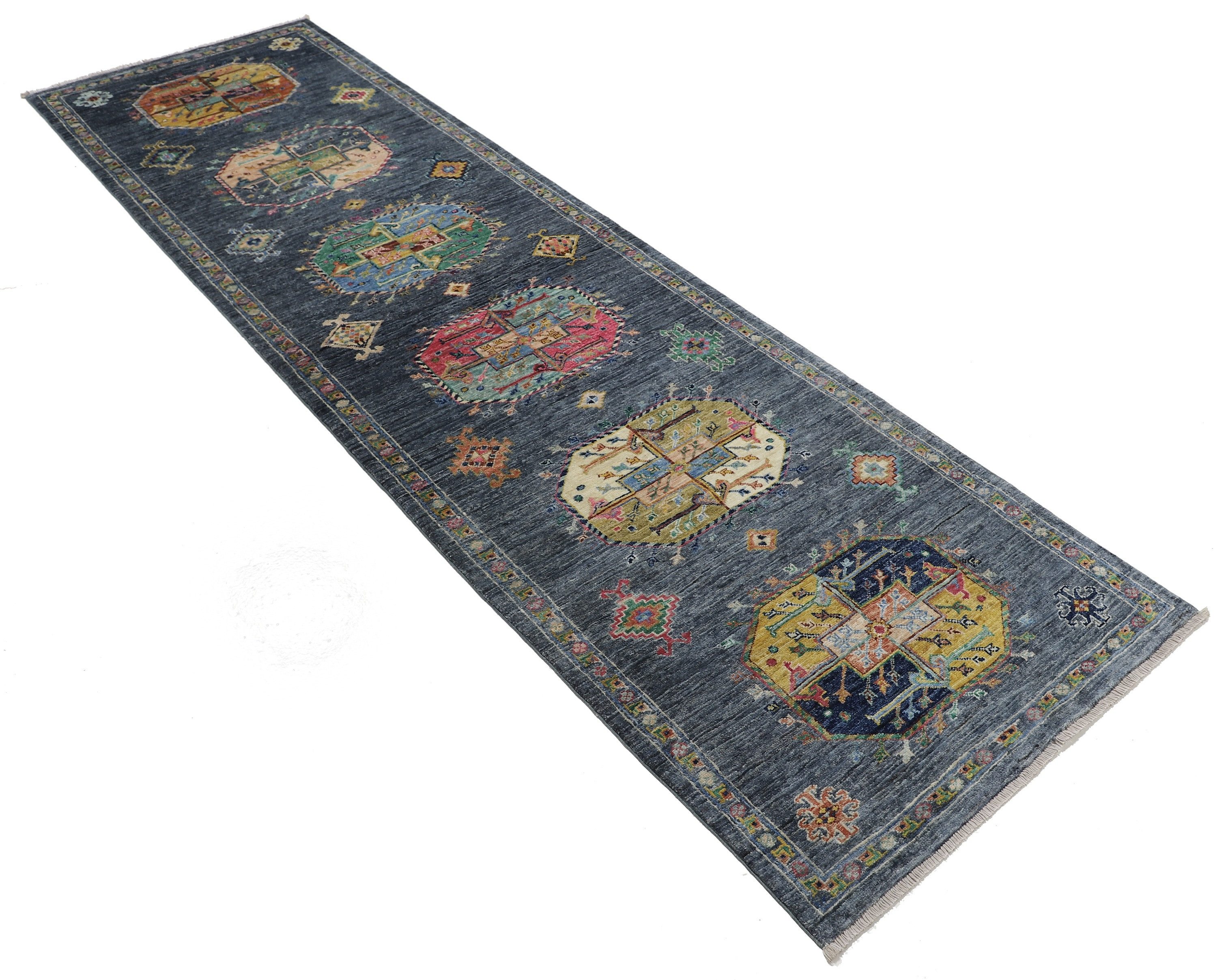 Carpet Avenue Teppich Ziegler Shabargan 291x81, Läufer, Höhe: 7 mm