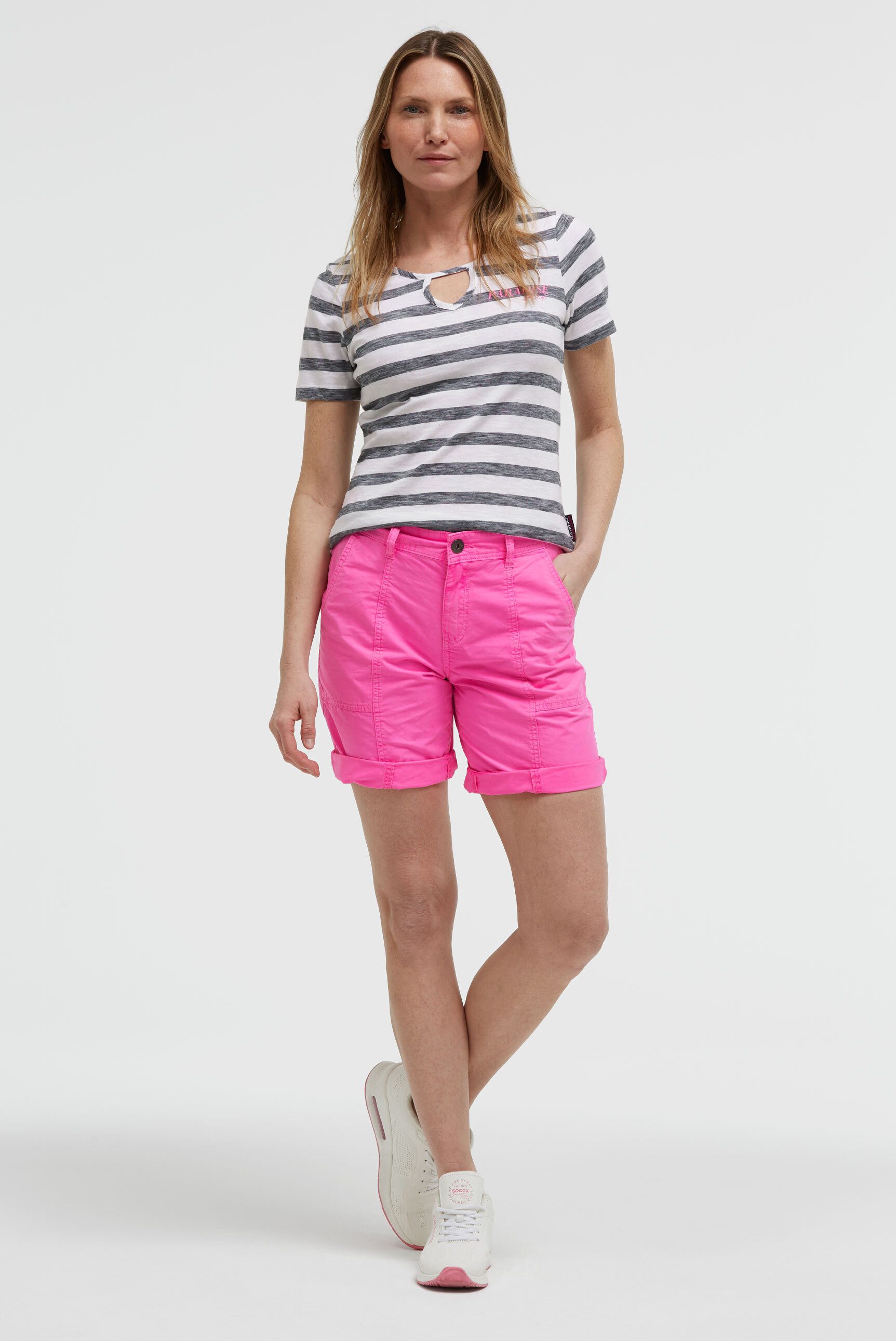 SOCCX Shorts mit Turn-Up-Saum
