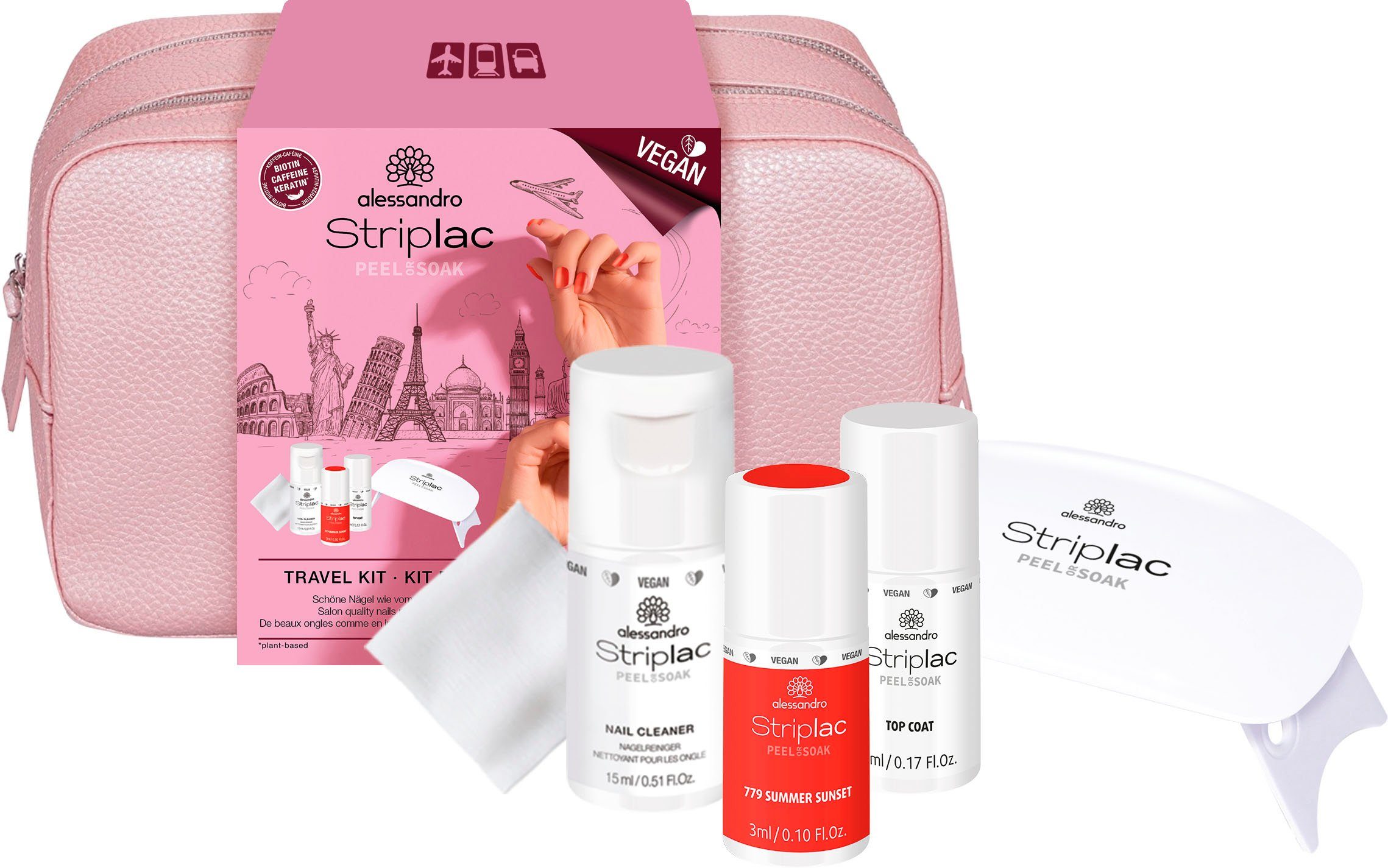 STR TRAVEL Nagellack-Set alessandro 6-tlg. international KIT SUNSET,