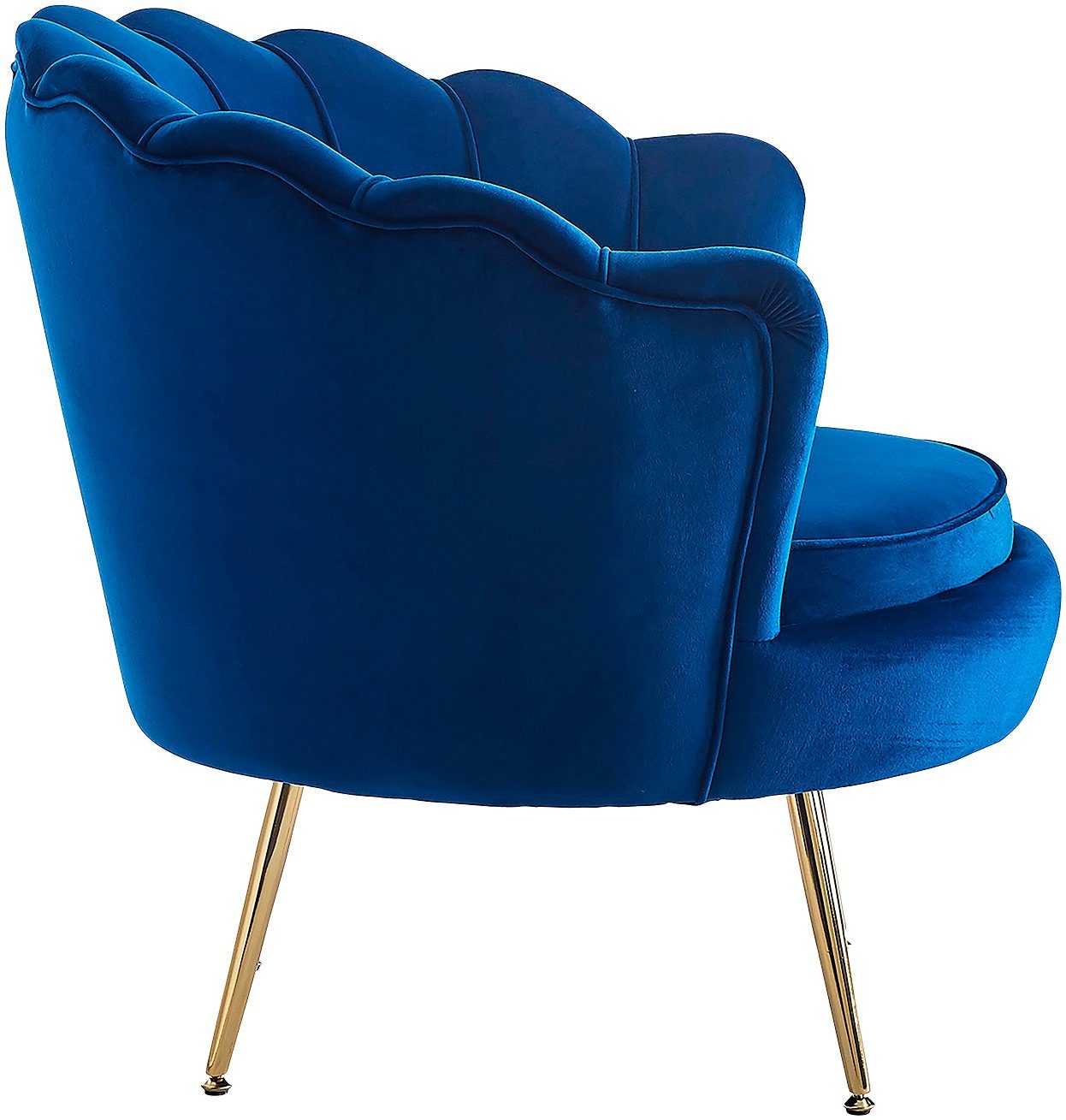 SalesFever Loungesessel Clam - Design Cocktailsessel, Prachtvoll extravagantes Design im Muschel-Look