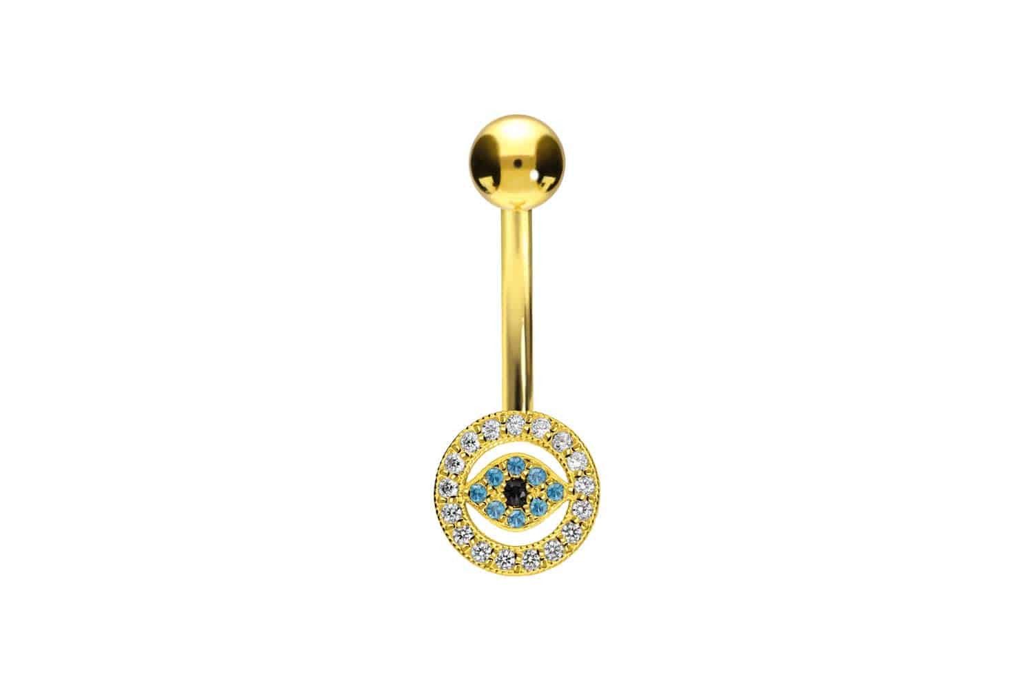 PIERCINGLINE Bauchnabelpiercing 18 Karat Gold Bananabell günstig online kaufen