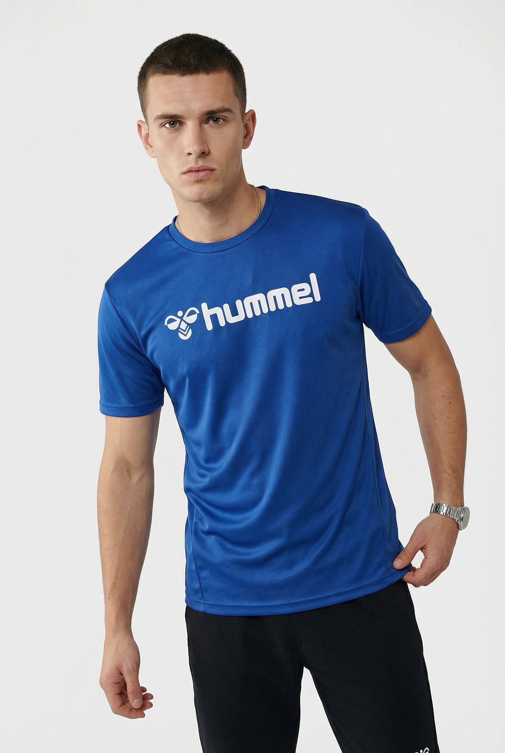 hummel Trainingsshirt HMLLOGO JERSEY S/S normale Passform, kurze Ärmel, atmungsaktives Material