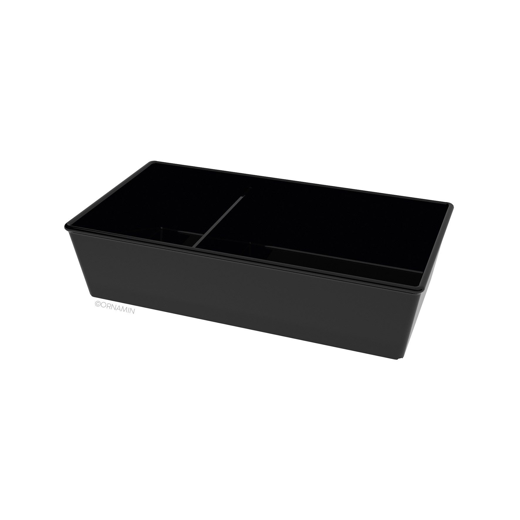 Ornamin Lunchbox Tiny Thomas Brotdose mit Fächern, Kunststoff, (1xSchale, 1xDeckel), l Made in Germany l 100% Recyclebar