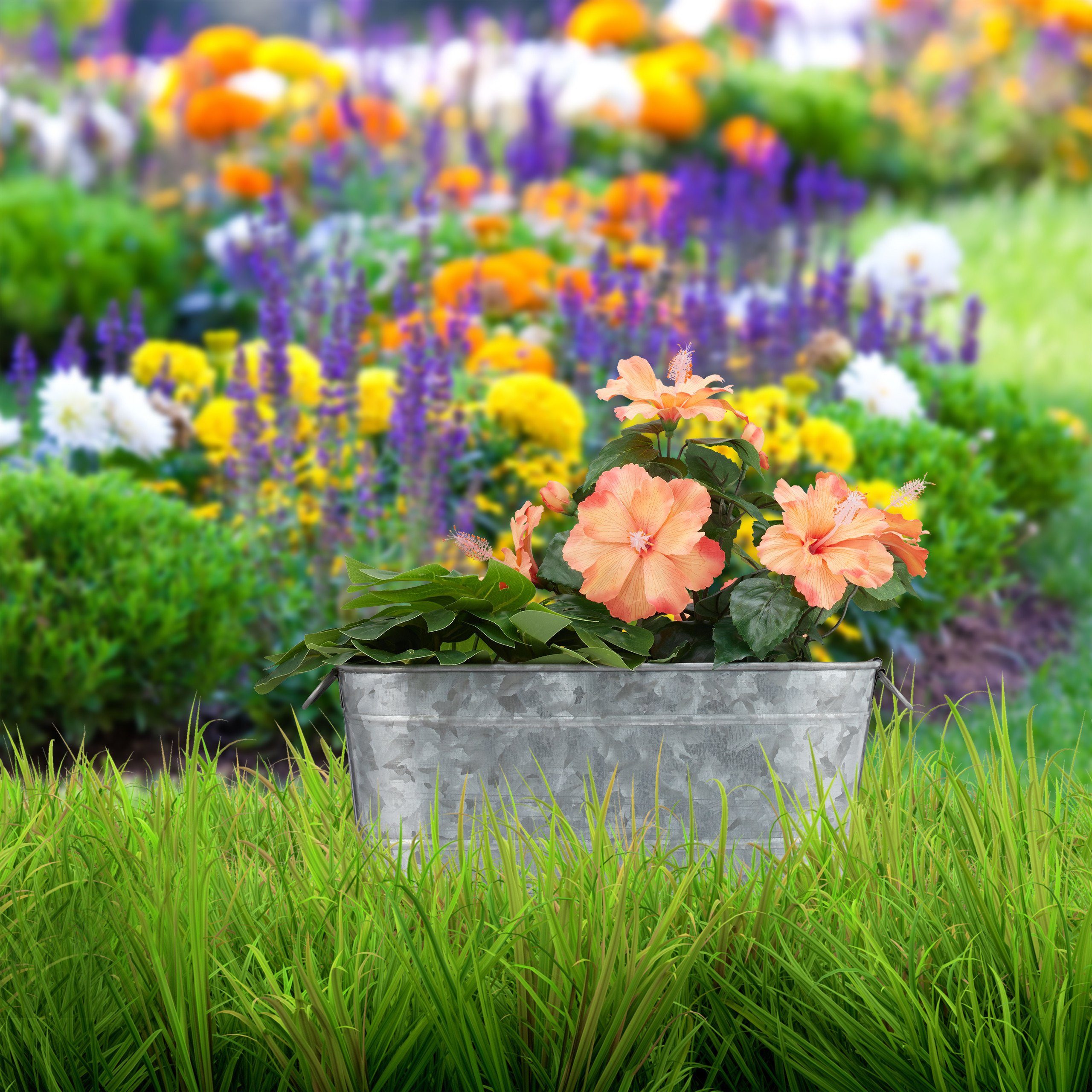 relaxdays Blumenkasten Metall, Zink günstig online kaufen