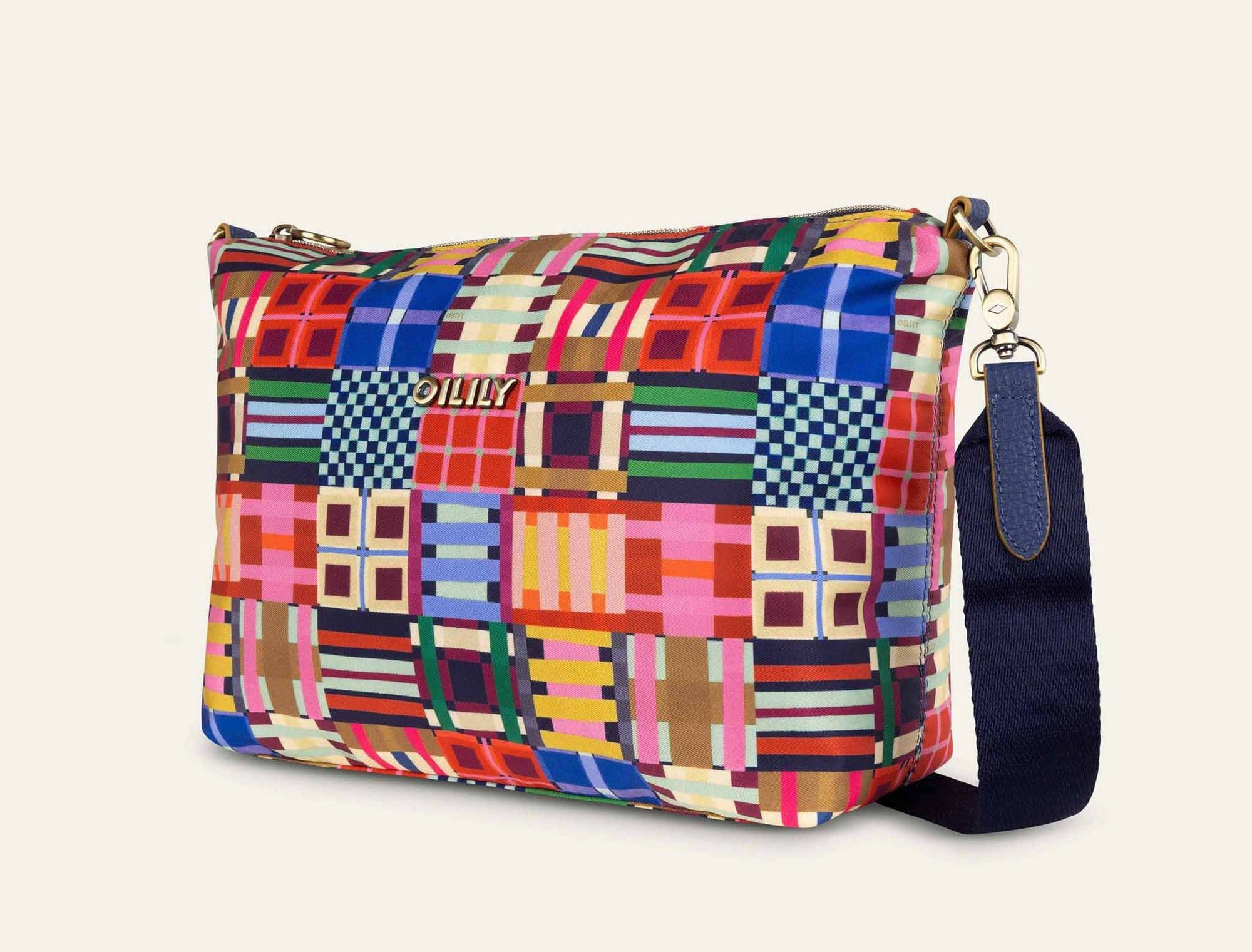 Oilily Umhängetasche Milly Cross Body Wedgewood Tartan Tape