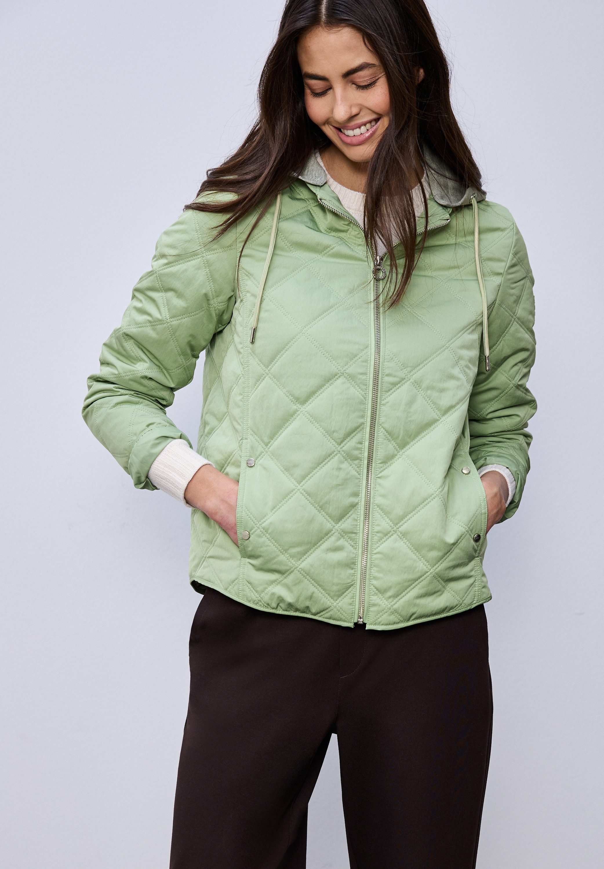 STREET ONE Steppjacke mit abnehmbarer Kapuze günstig online kaufen
