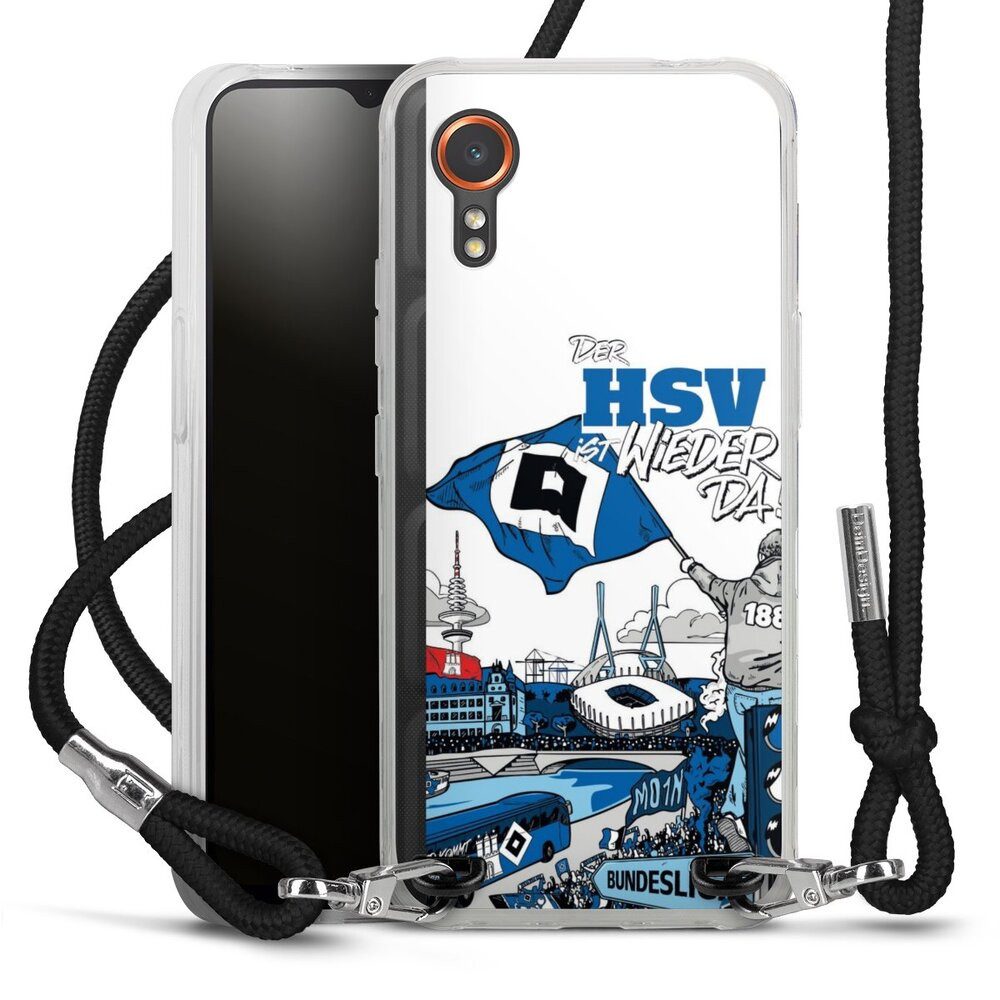 DeinDesign Handyhülle Hamburger SV Offizielles Lizenzprodukt Aufstieg, Samsung Galaxy Xcover 7 Handykette Hülle mit Band Case zum Umhängen