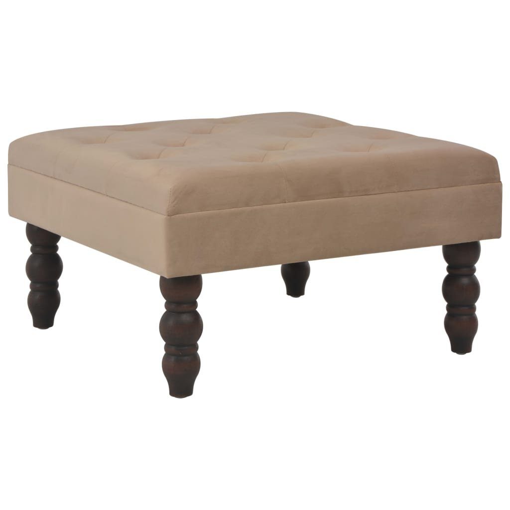 60 cm (1-St) vidaXL Samt x Beige 36 x Beistelltisch | 60 Hocker Beige Beige