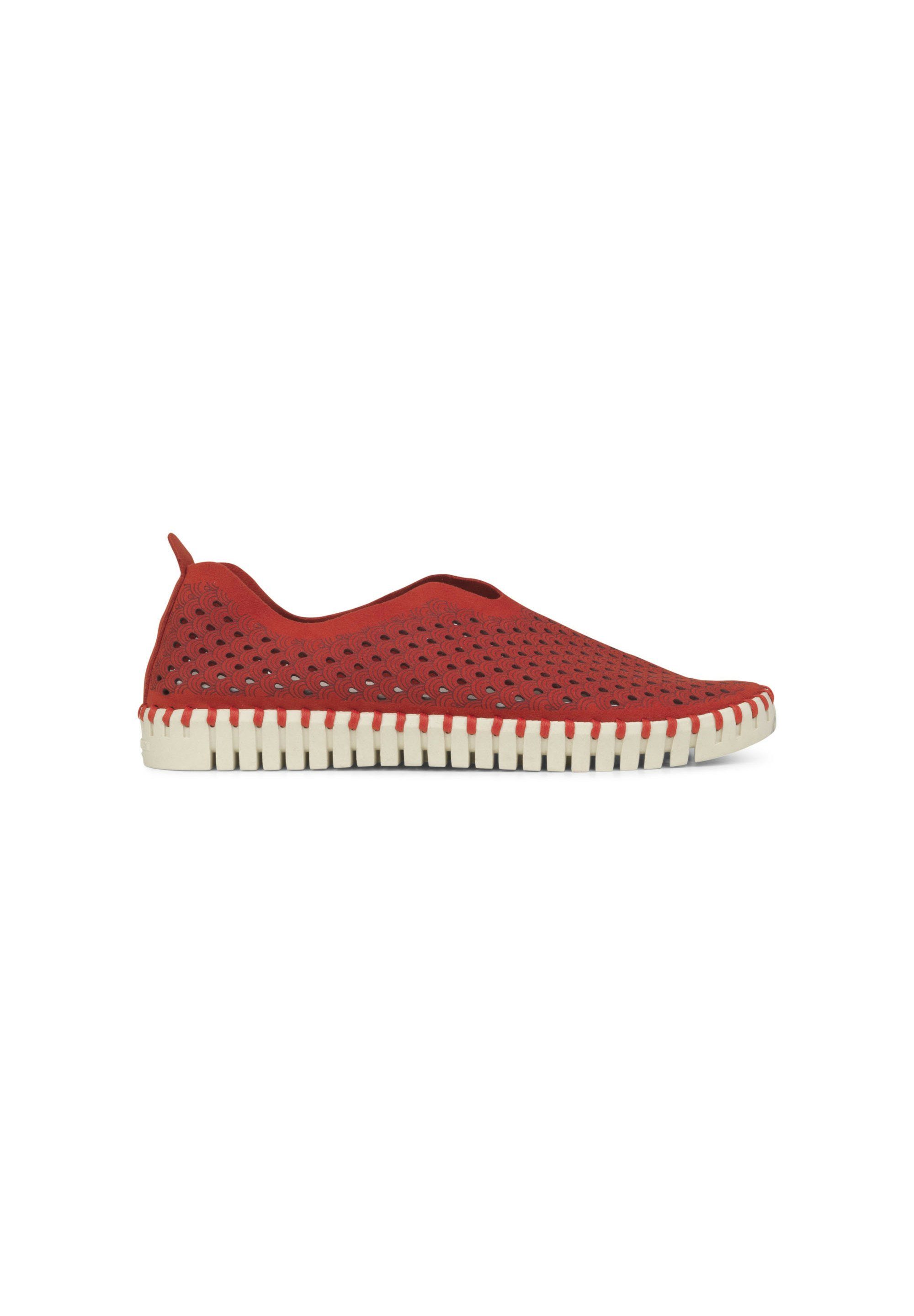 Ilse Jacobsen TULIP3275 Sneaker Praktisch, ohne Klebstoff bequem, flexible red deep Laufsohle