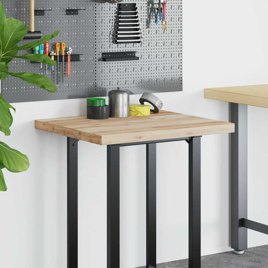 vidaXL Schreibtischplatte Schreibtischplatte Unbehandelt 100x60x4 cm Massivholz