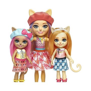 Mattel® Puppen Accessoires-Set Mattel HHC11 - Enchantimals City Tails - Carmel Cat Familie, Spielset