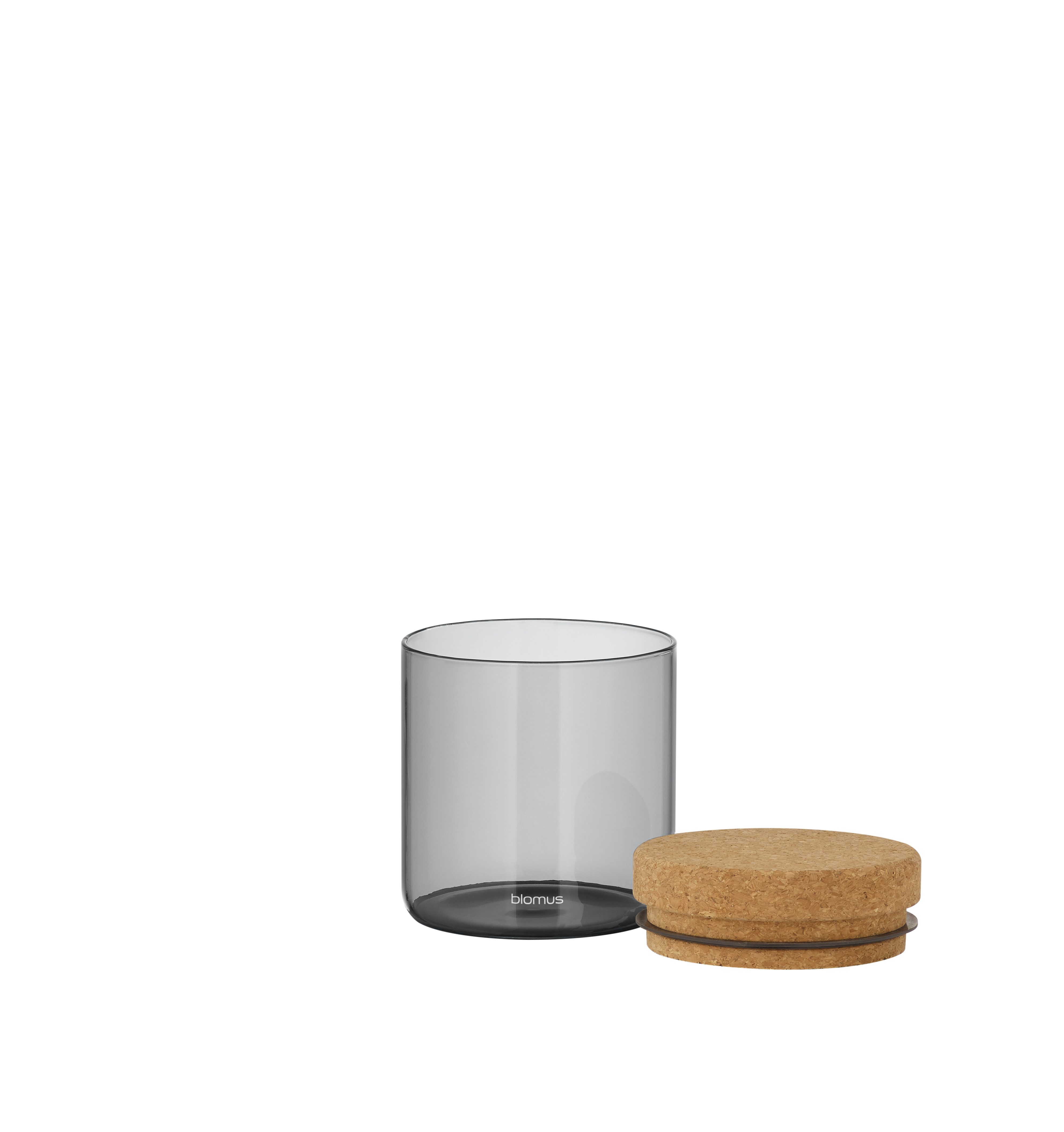 blomus Vorratsglas -KEEPY- Vorratsdose, Aufbewahrungsbehälter: Luftdicht & frisch, Borosilikatglas, Hochwertig, Glas, Korkdeckel, Vielseitig, Robust, Stilvoll, Modern