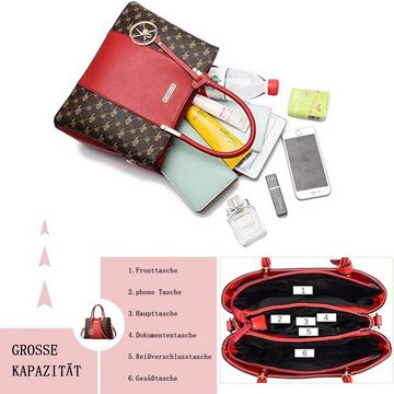 REDOM Henkeltasche Umhängetasche Handtasche Tragetasche Aktentasche Tasche Damen (Schultertasche Arbeitstasche Messenger-Tasche Top Griff Schultergurt, Freizeittasche, Unitasche, Bürotasche, Kunstleder), für Frau Frauen Jungen Freizeit Arbeit Business Schule Büro Reisen usw