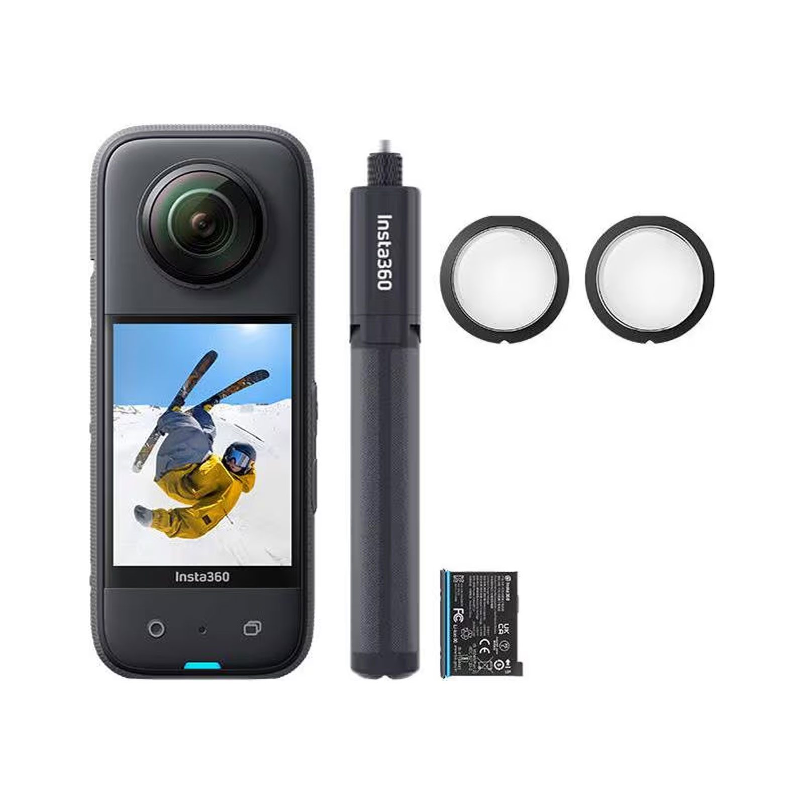 Insta360 X3 All-Purpose Kit Camcorder (8K Timelapse, 360°-Horizontsperre)