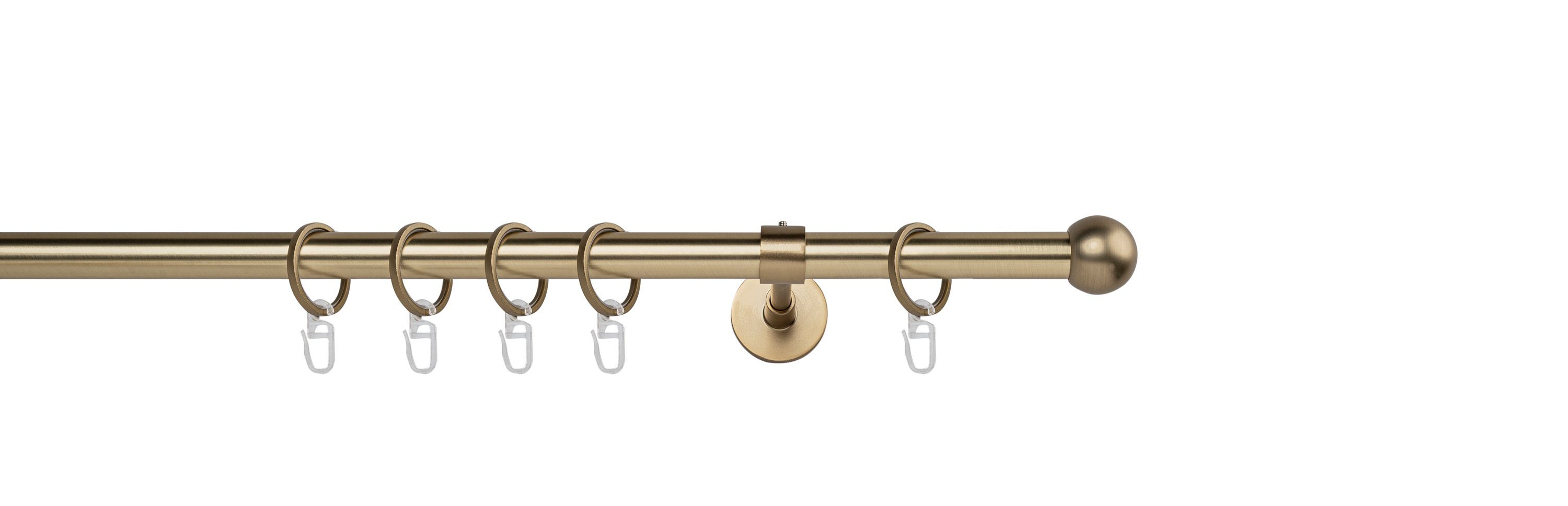 ondeco Gardinenstange Rundrohr Wandabstand 14cm Ball, günstig online kaufen