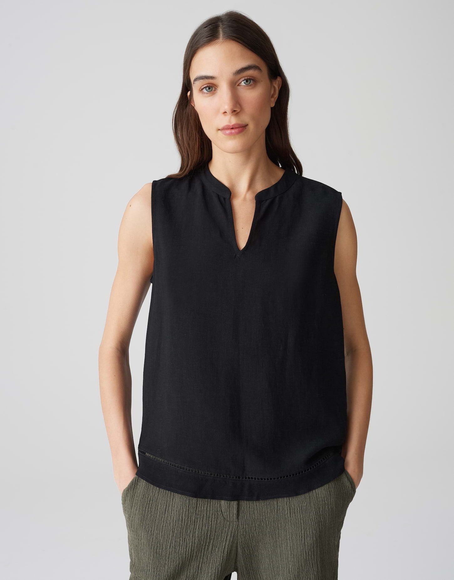 OPUS Blusentop FARIBICA Regular mit filigraner Lochspitze günstig online kaufen