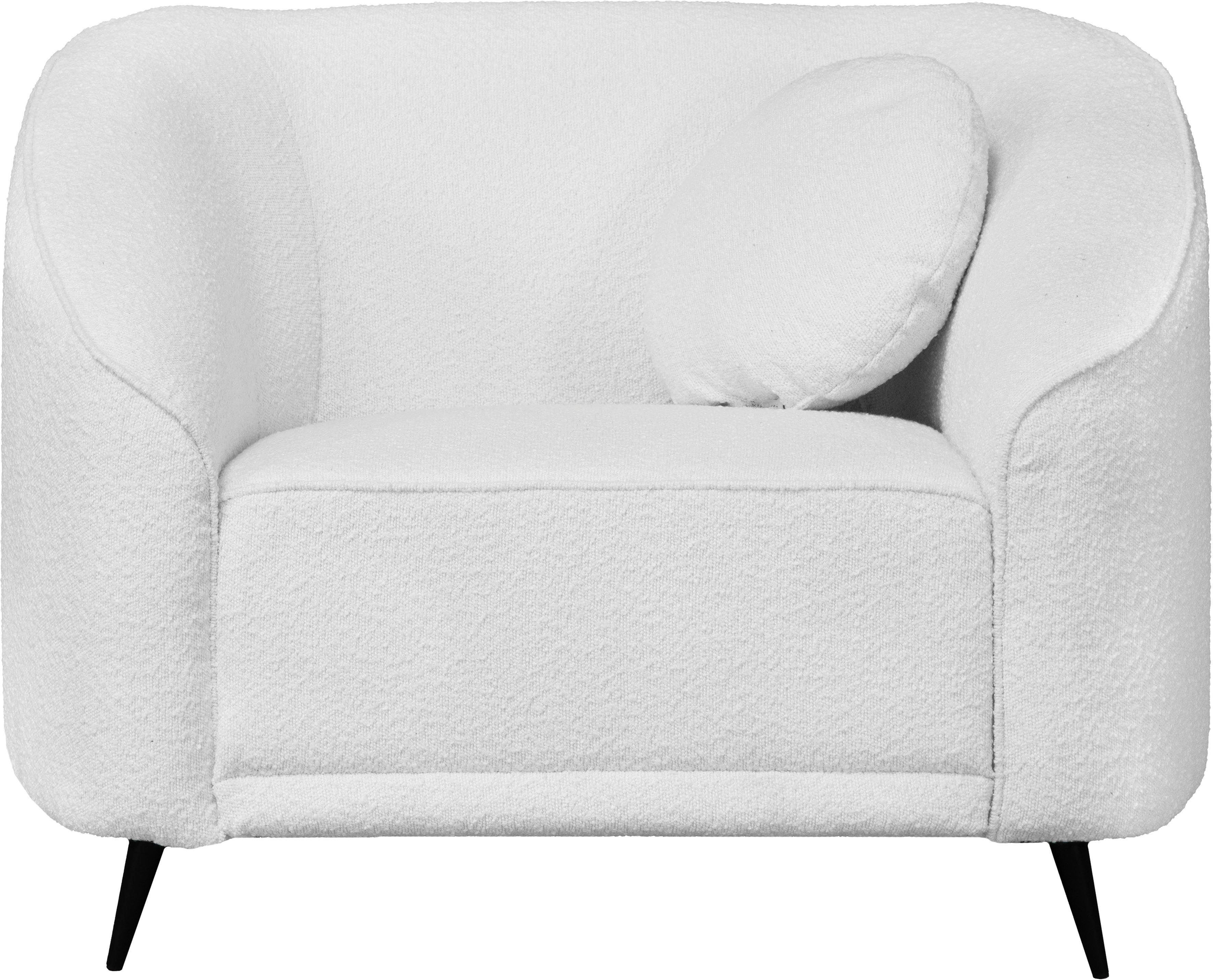 Leonique Sessel Ashly, in 3 Bezugsvarianten, Bouclé, Samtoptik und Struktur weich.