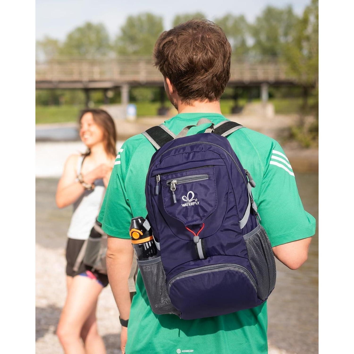 LuxusKollektion Tagesrucksack Rucksack Ultraleicht Faltbar 20L Tagesrucksack Herren Damen Blau-lila