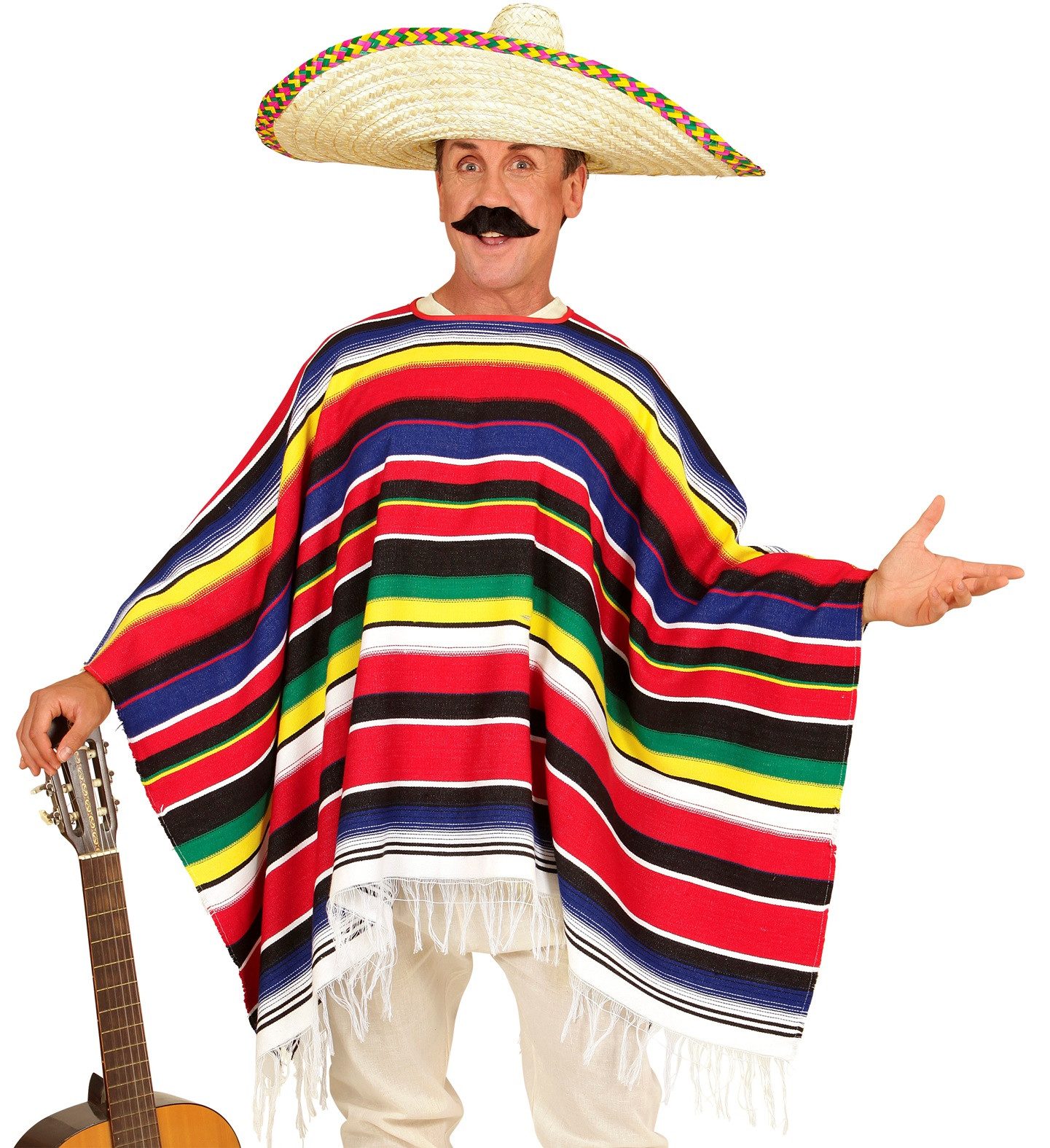 Kostüm Kostüm Poncho 'Pedro', Bunt