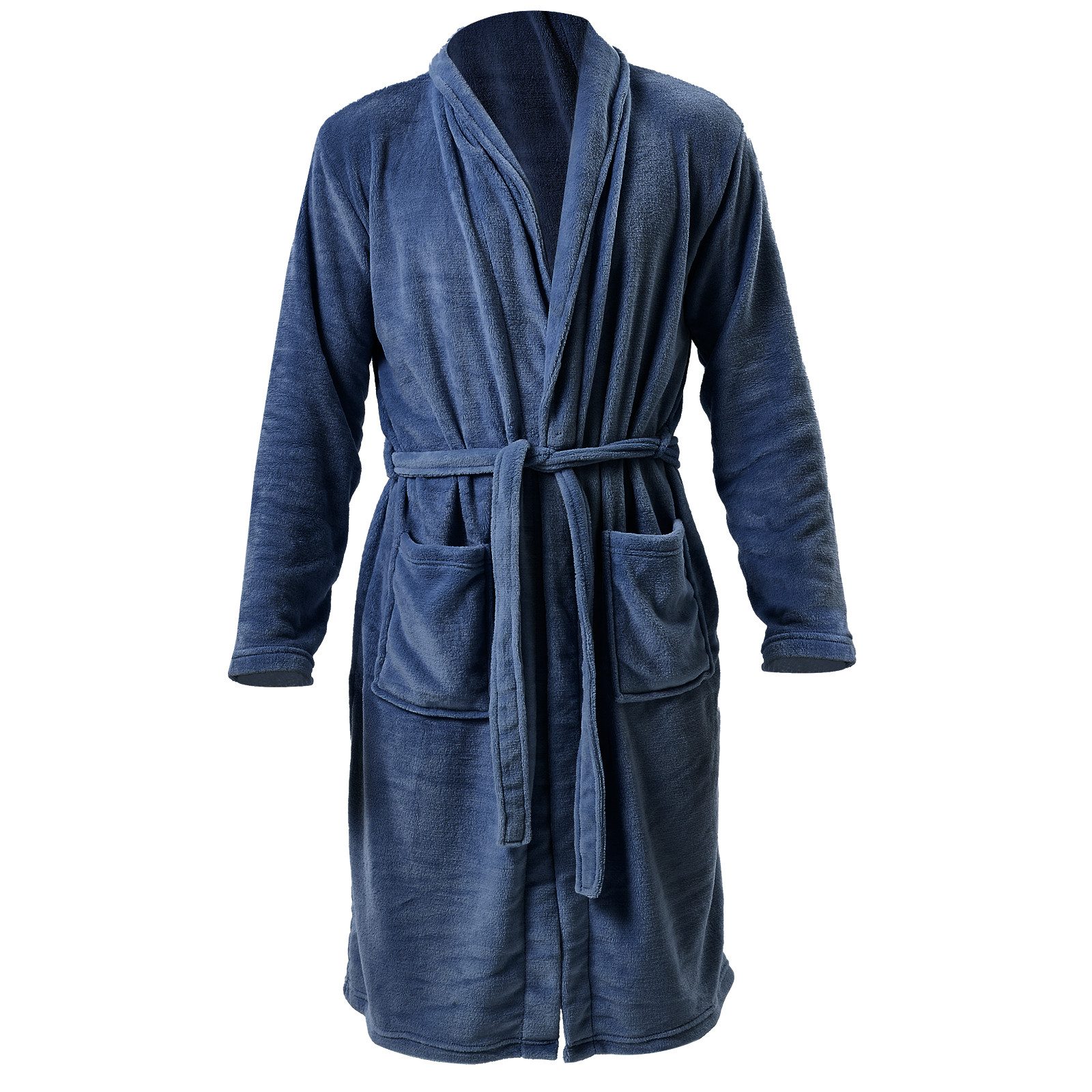 i@home Unisex-Bademantel Bademantel aus Korallenfleece Plüsch günstig online kaufen