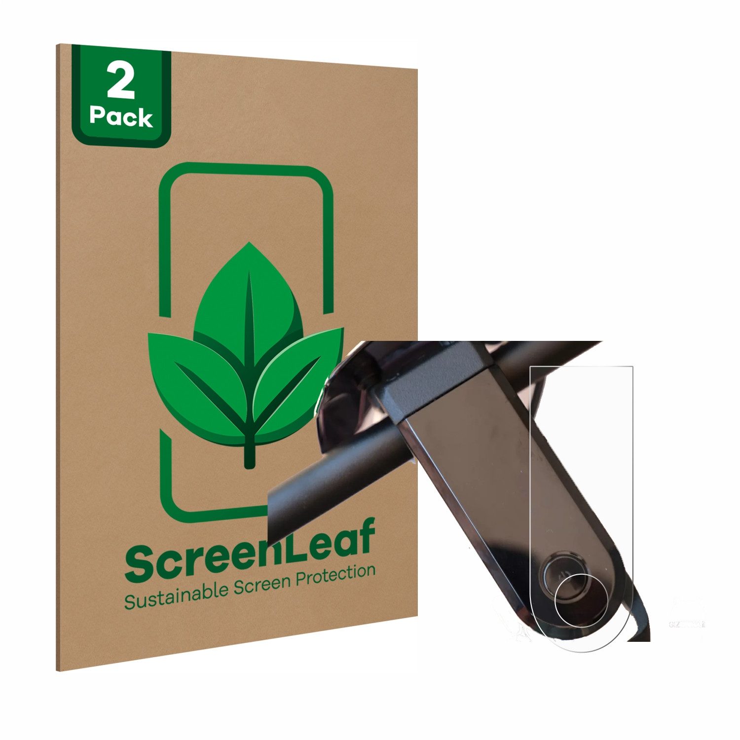 ScreenLeaf Displayschutzfolie Schutzfolie für NIU KQi3 Max, 2 Stück, nachhaltiger Displayschutz Schutz Folie Klar Transparent