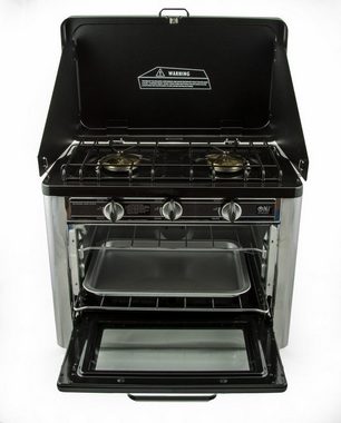 NJ The right choice Minibackofen CO-01, Gaskocher 2 flammig mit Backofen Ofen Probangas