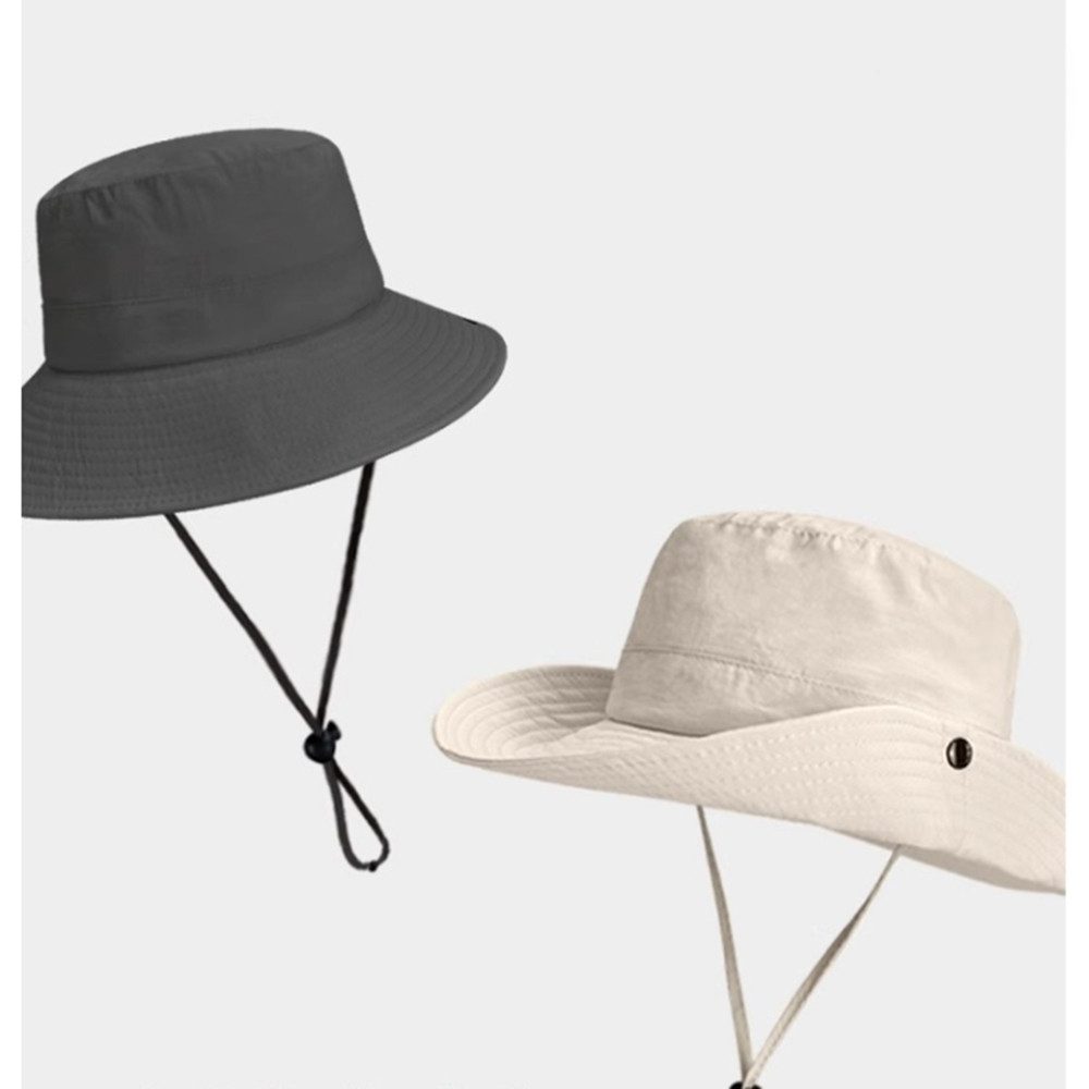Zaewry Sonnenhut Regenhut Fischerhut Faltbar Tragbar Anglerhut Sommerhut Schnelltrocknender Bucket Hat Für Männer und Frauen