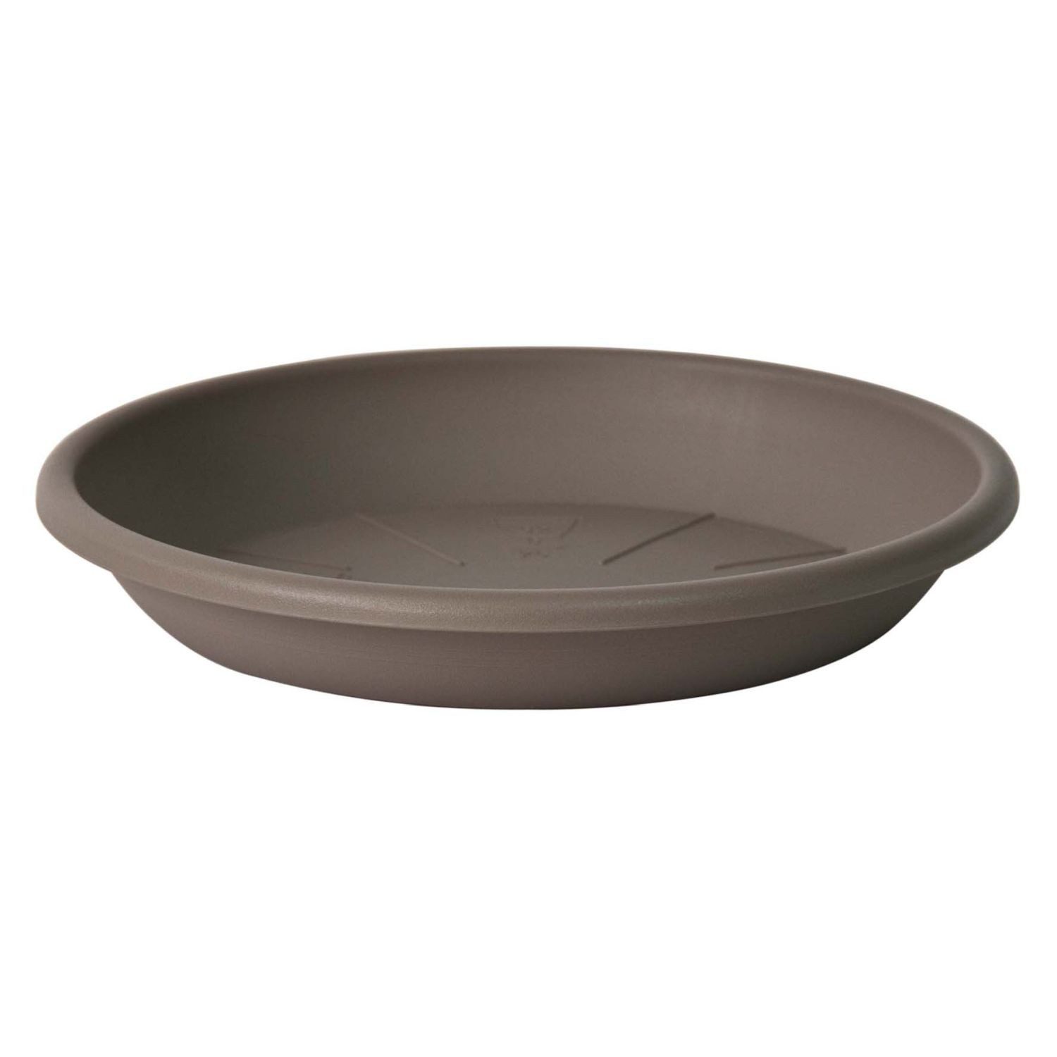 INNA-Glas Topfuntersetzer Blumentopf Untersetzer VENERA, taupe, 3cm, Ø20cm