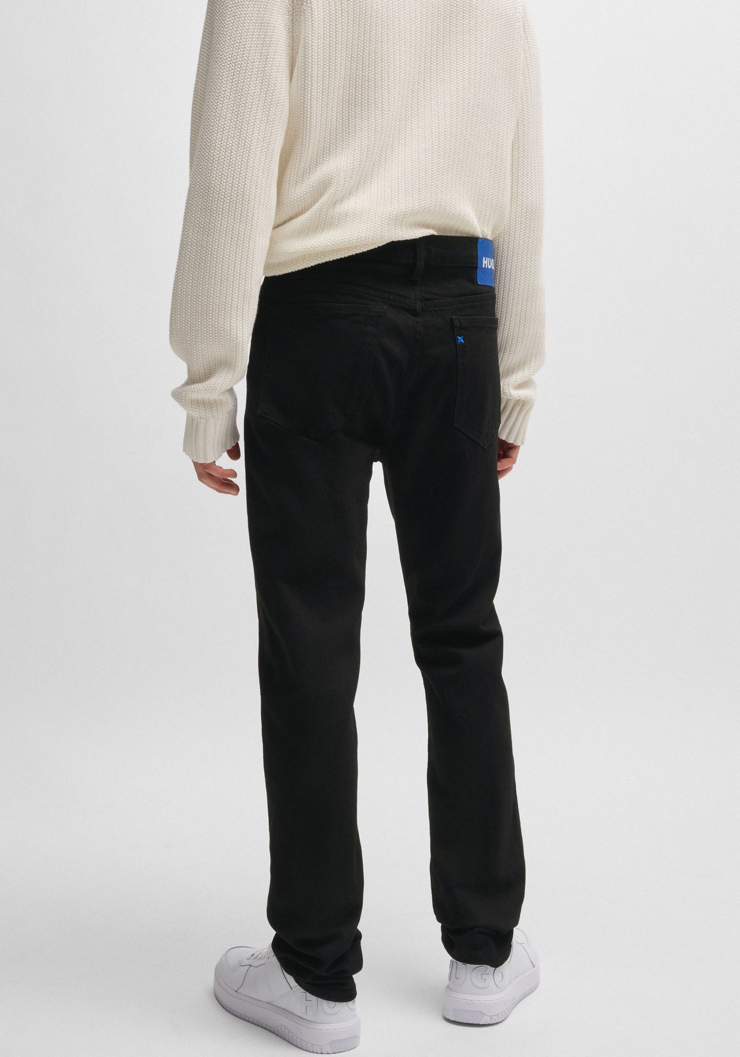 HUGO Blue Slim-fit-Jeans Ash mit Stone-washed-Finish günstig online kaufen