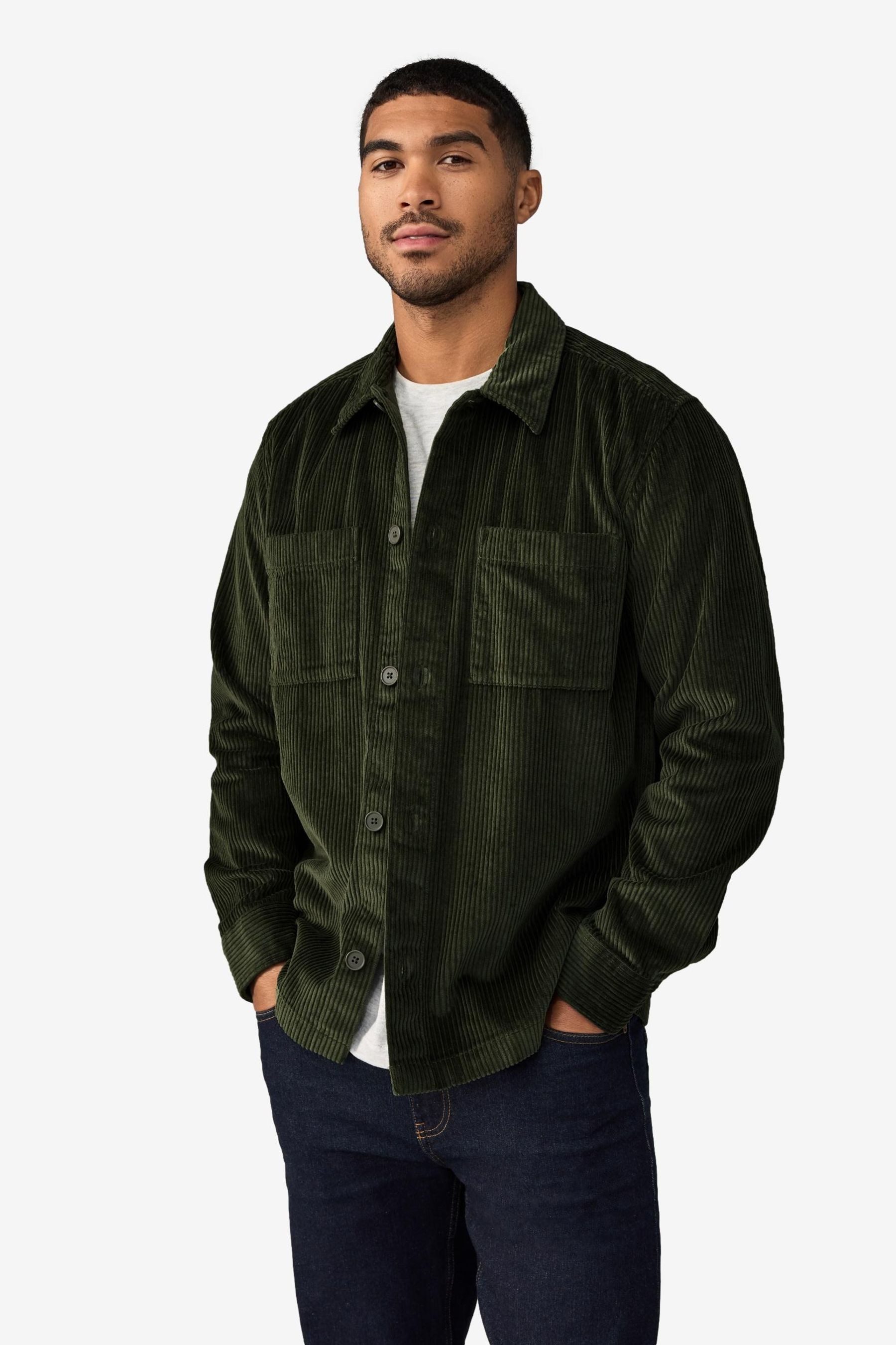 Hemdjacke Hemdjacke aus Cord mit zwei Taschen aus Baumwolle