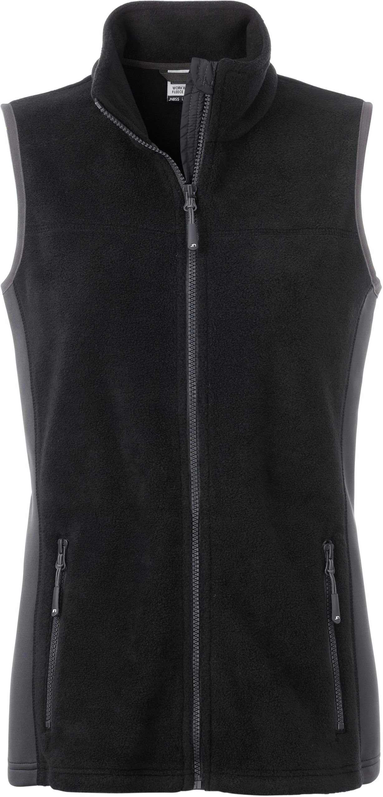 James & Nicholson Fleeceweste black/carbon Workwear Gilet FaS50855 Fleece Weste