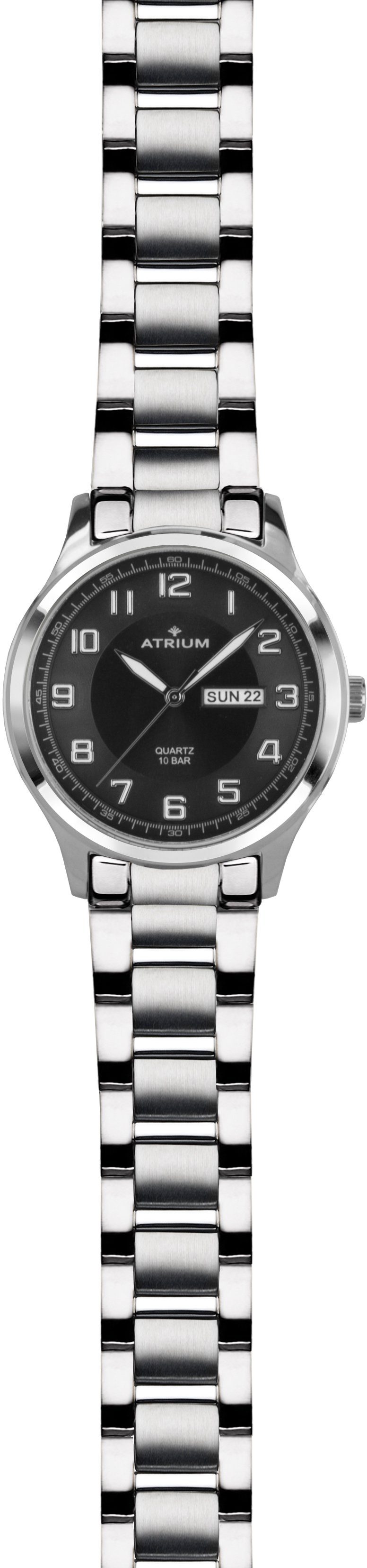 Atrium Quarzuhr A39-31, Klassische Armbanduhr für Herren