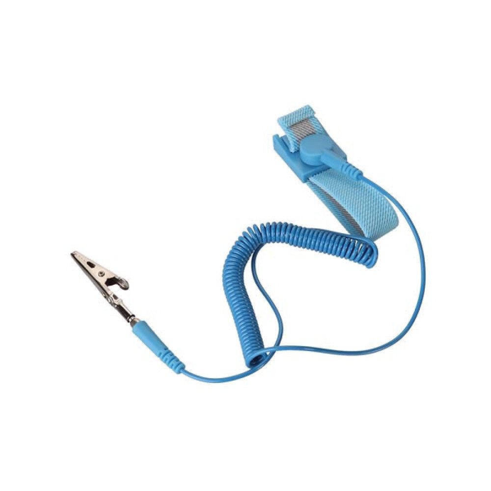 Velleman Lötkolben Velleman Antistatik-Armband, verstellbar, Krokodilklemme, 1 Mohm, Blau, 1-tlg.