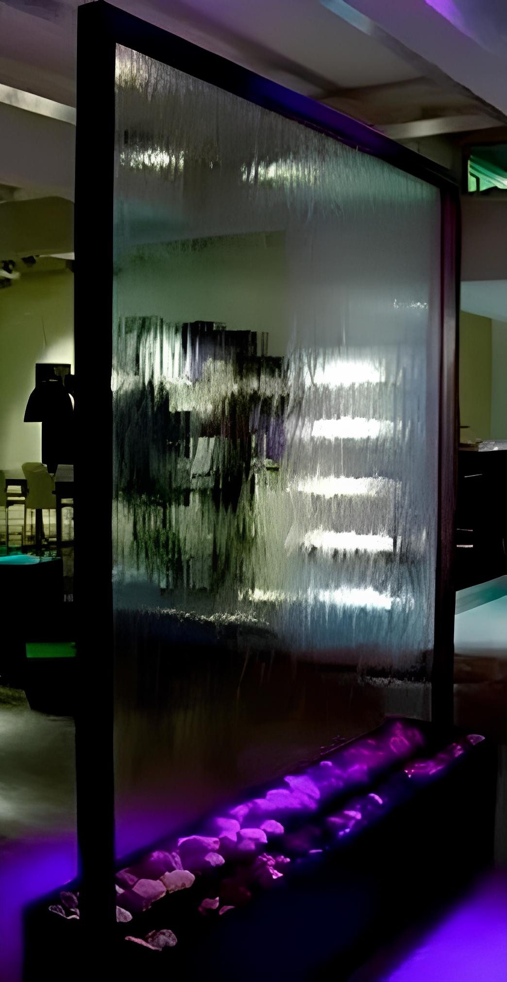 Zimmerbrunnen Wandpaneel LED Wasserwand Wasser Wände Wasser Blasen Wand Waterwall