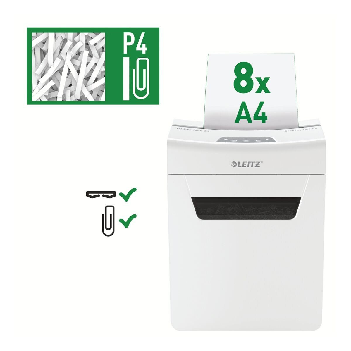 Aktenvernichter IQ 8X Protect Premium
