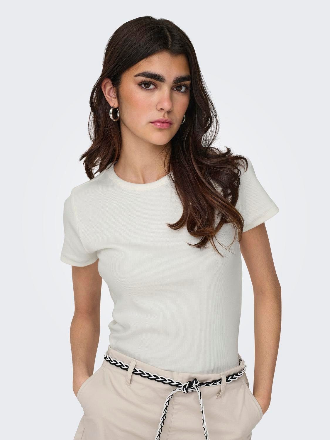 JDY Rundhalsshirt JDYSOLAR S/S O NECK TOP JRS NOOS günstig online kaufen