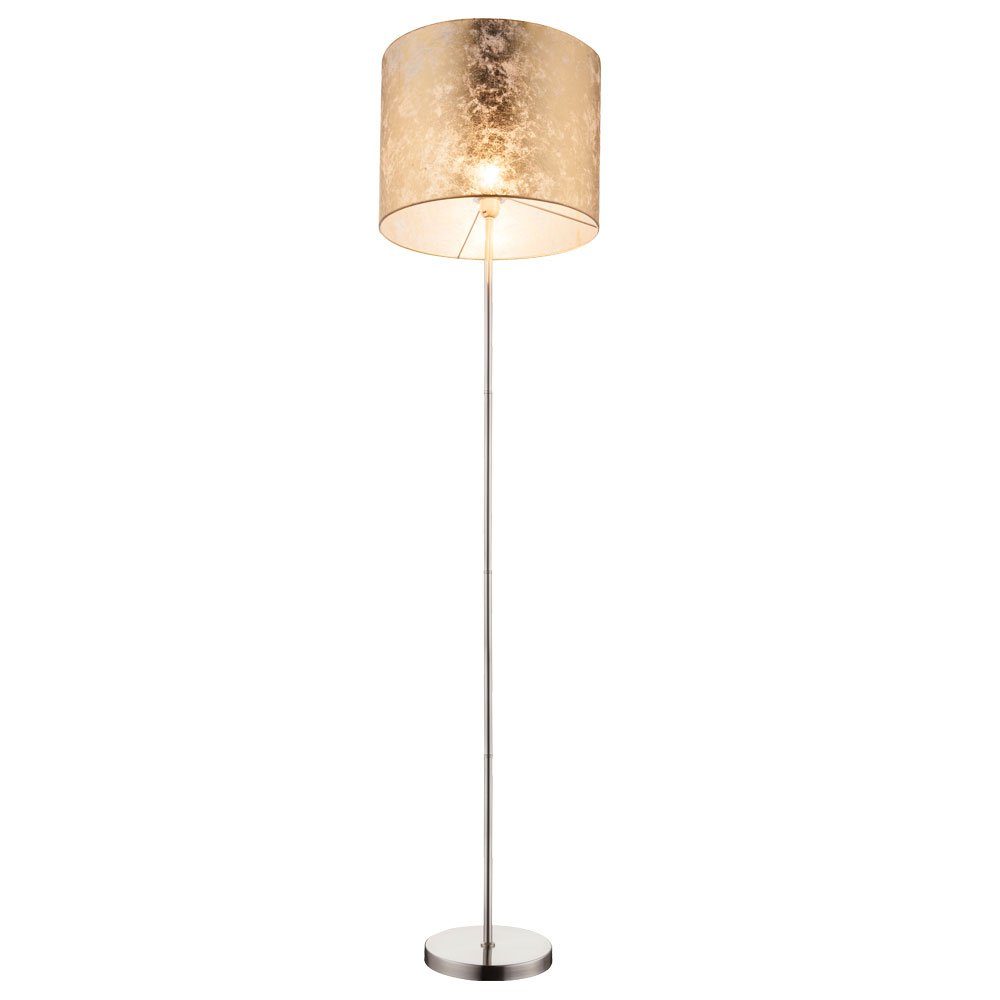 Globo Deckenfluter, Leuchtmittel nicht inklusive, 160cm gold Stehlampe Stehleuchte Textil Deckenfluter H Wohnzimmerlampe
