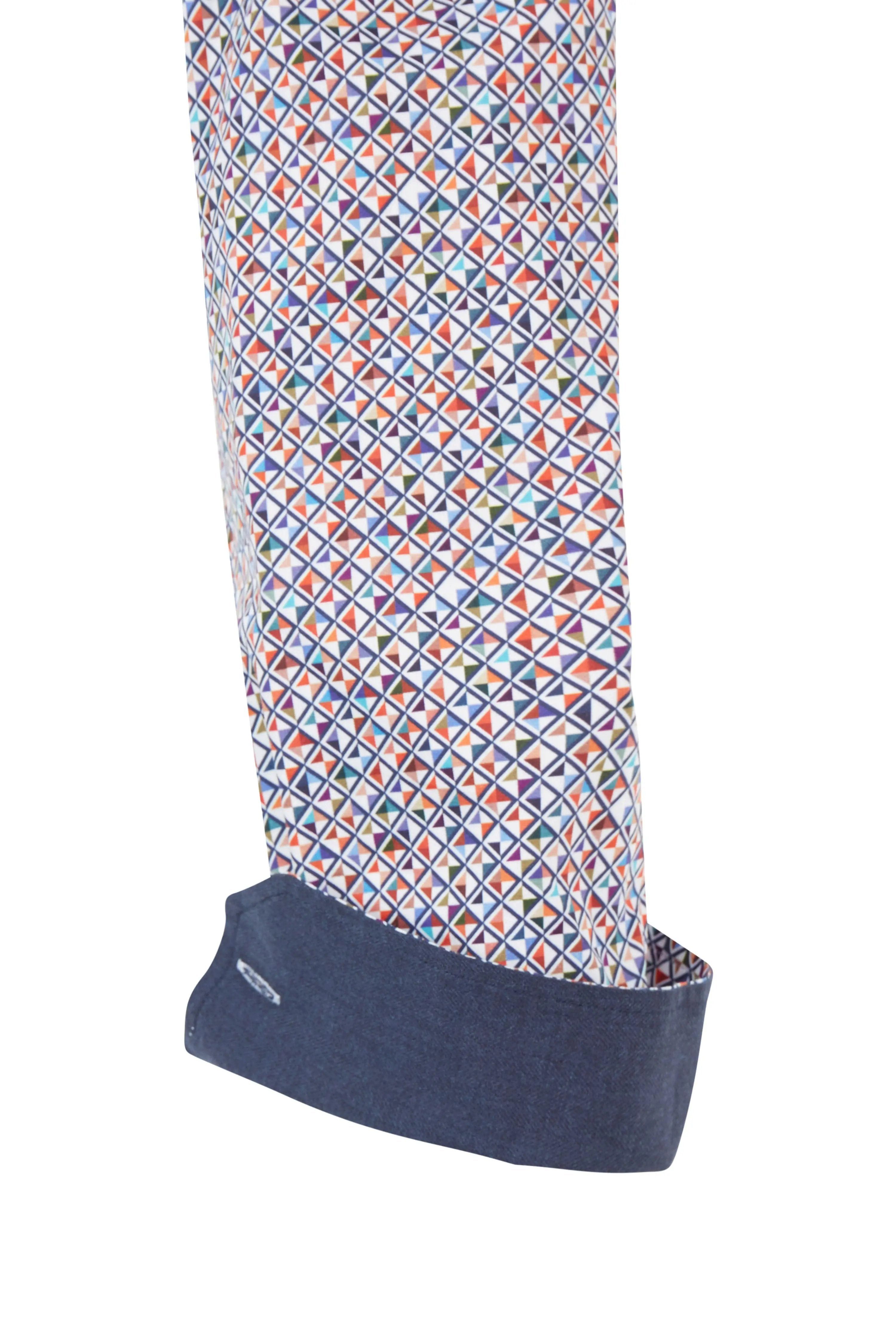 Haupt Langarmhemd Haupt Popelin Modern Fit Langarm Herrenhemd mit geometris günstig online kaufen