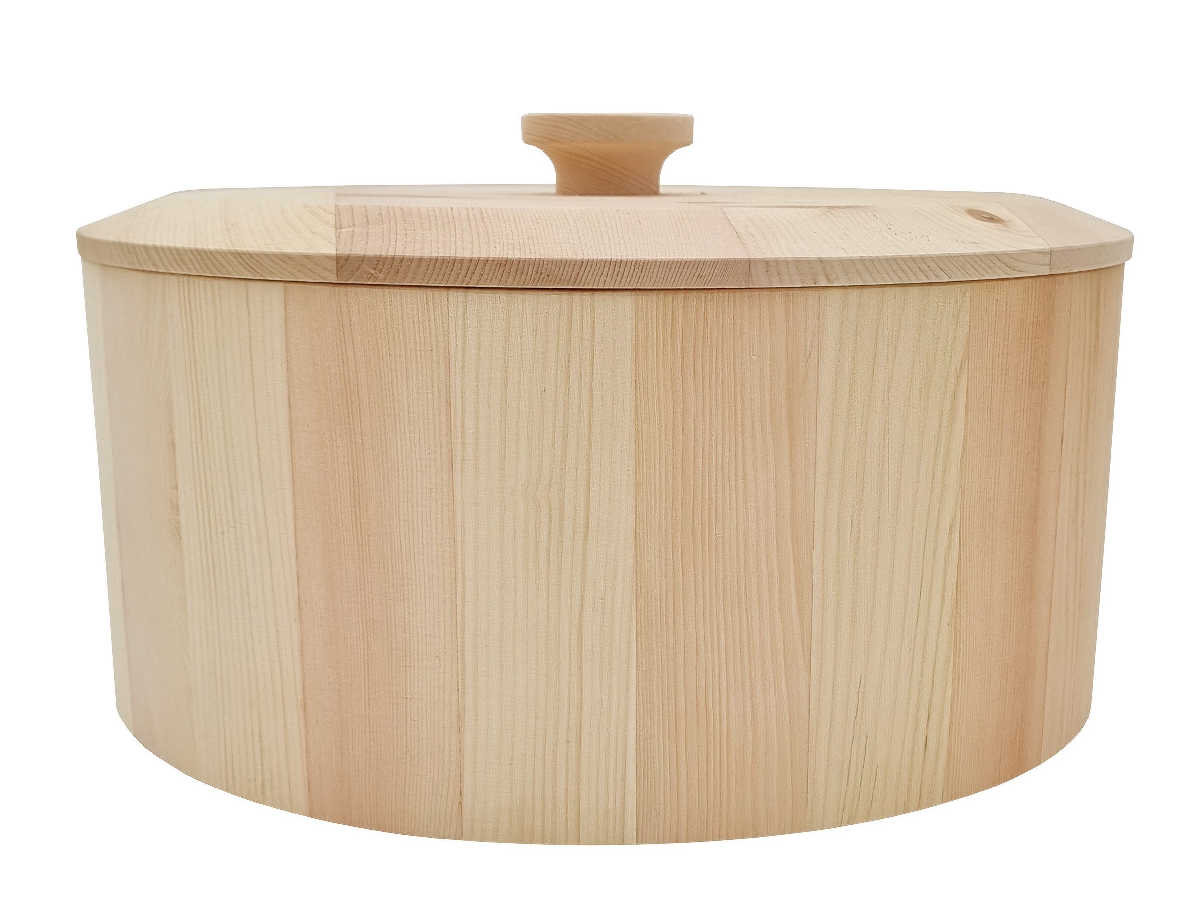 Brotkorb Zirbenbrottopf mit Deckel und Einlage Holztopf für Brot